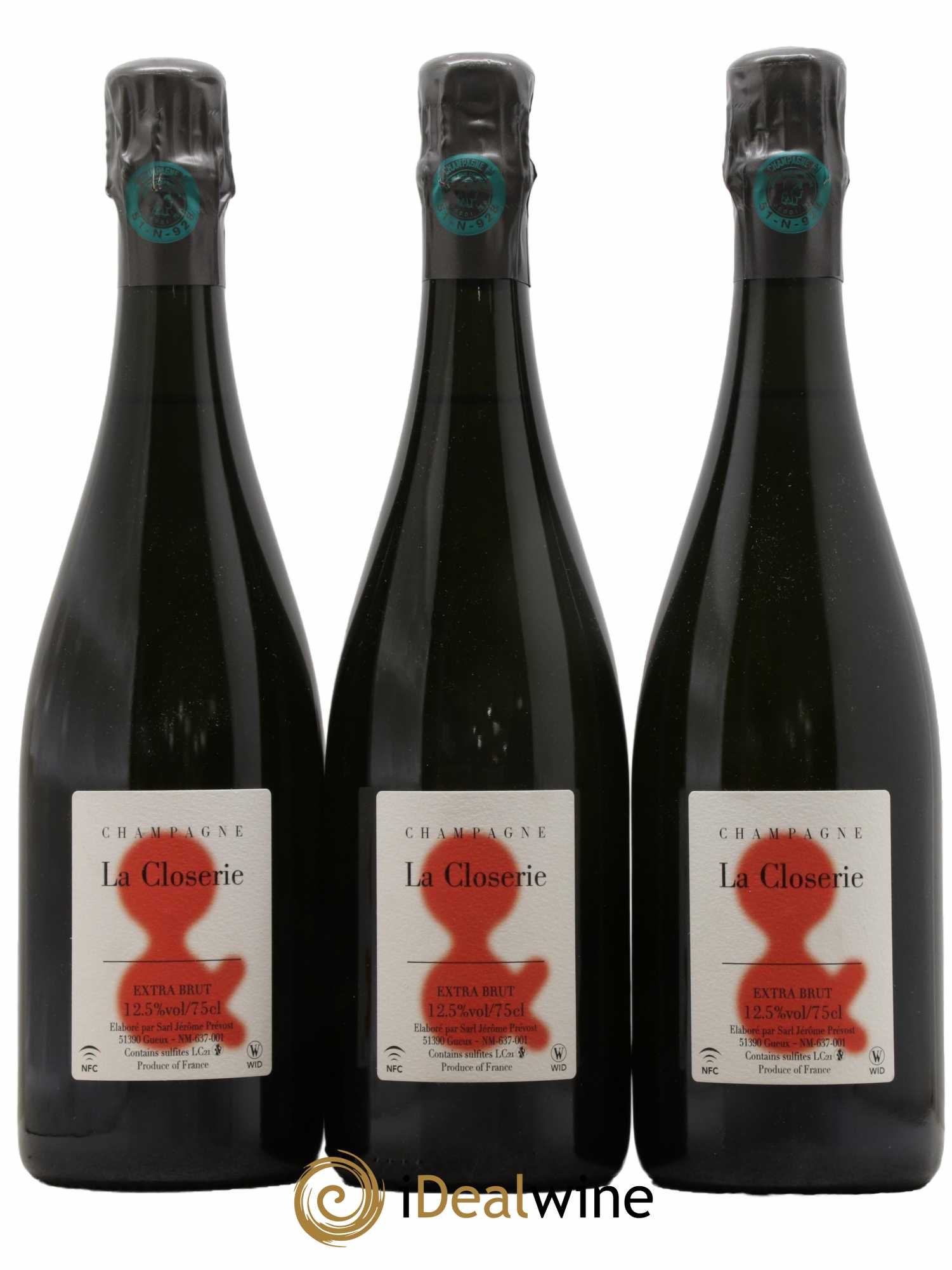 Champagne La Closerie Extra Brut Jérome Prévost - Lot de 3 bouteilles - 0