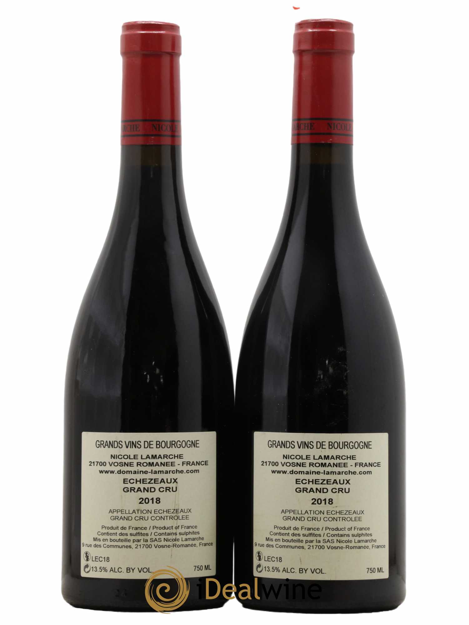 Echezeaux Grand Cru Lamarche (Domaine) 2018 - Lot de 2 bouteilles - 1