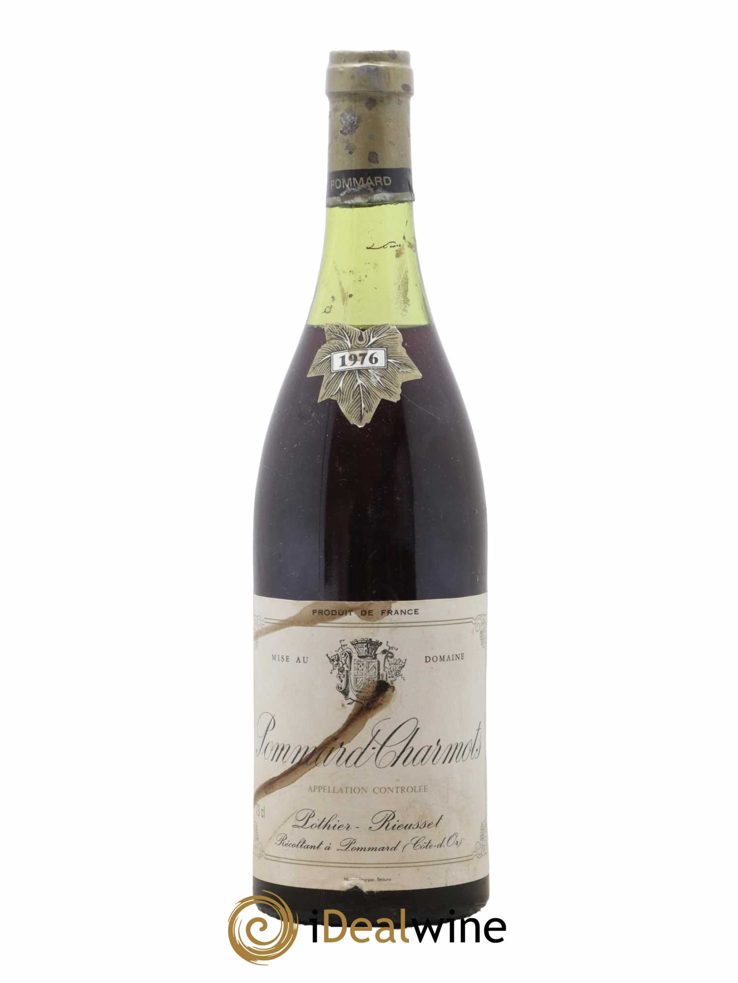 Pommard Charmots Pothier-Rieusset 1976 - Posten von 1 Flasche - 0