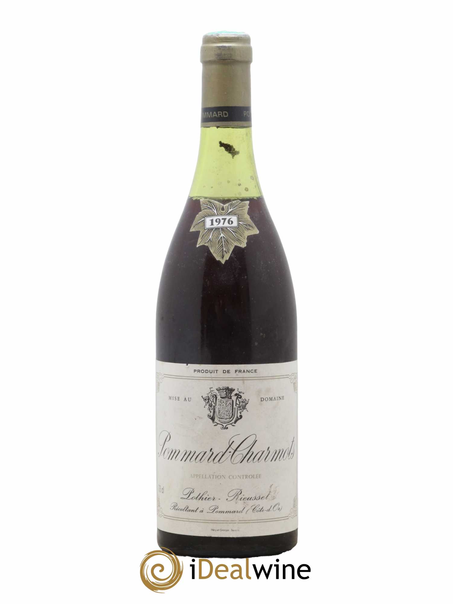 Pommard Charmots Pothier Rieusset 1976 - Posten von 1 Flasche - 0