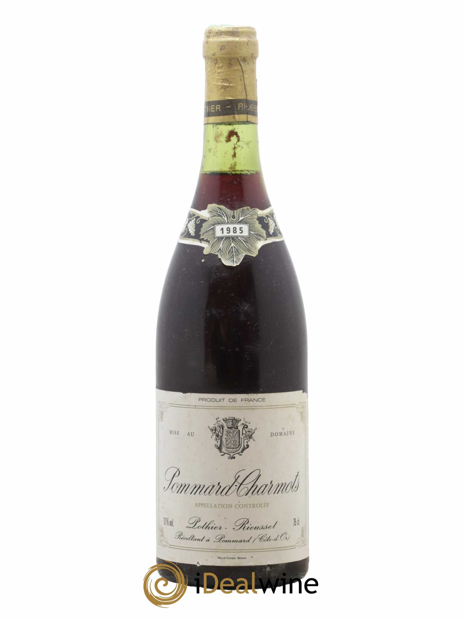 Pommard Charmots Pothier-Rieusset 1985 - Posten von 1 Flasche - 0