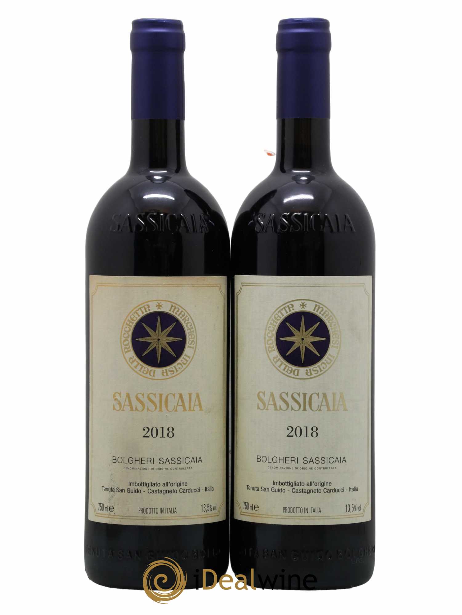 Bolgheri DOC Sassicaia Tenuta San Guido 2018 - Lot de 2 bouteilles - 0