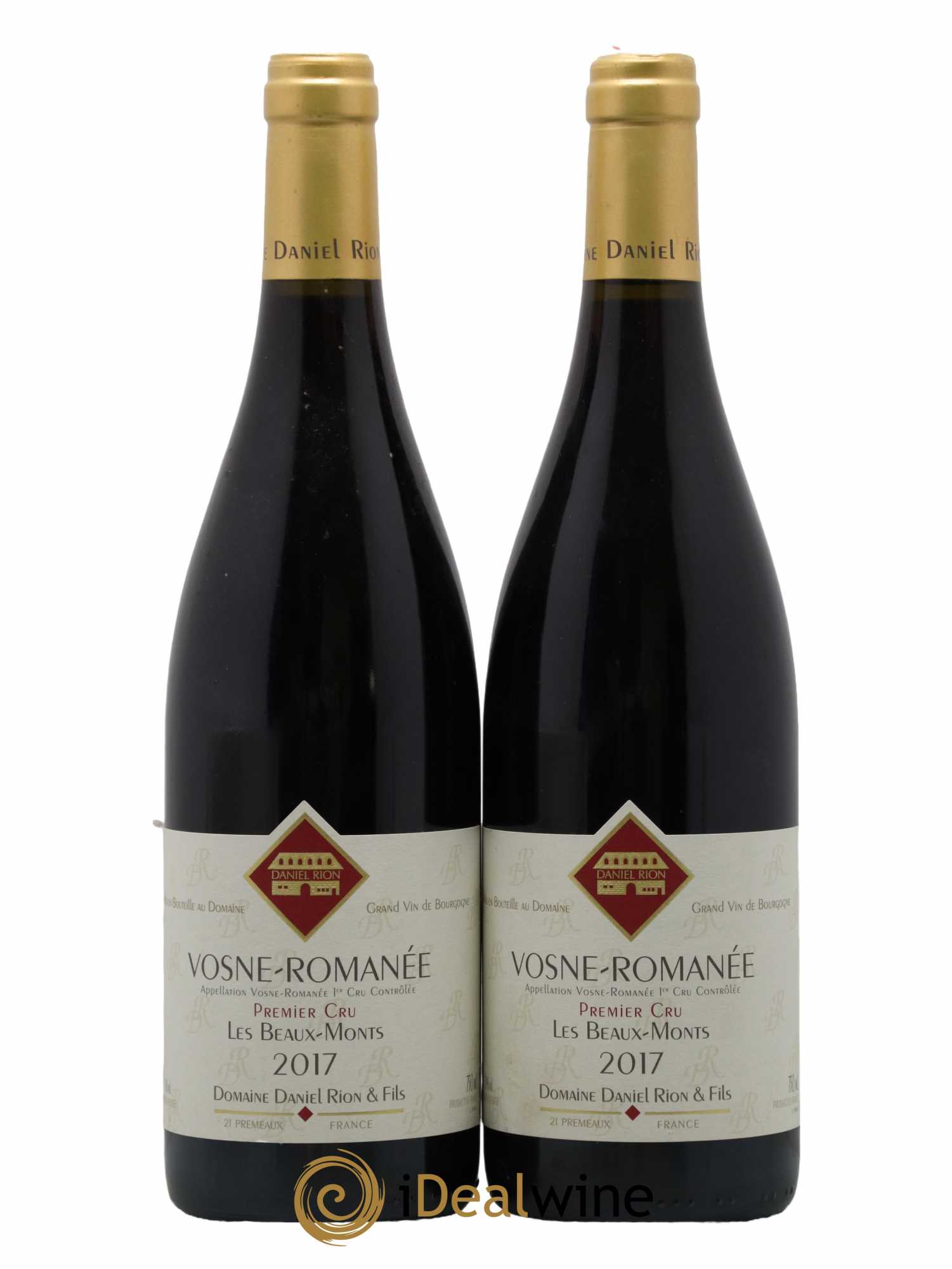 Vosne-Romanée 1er Cru Les Beaux Monts Daniel Rion 2017 - Lot de 2 bouteilles - 0