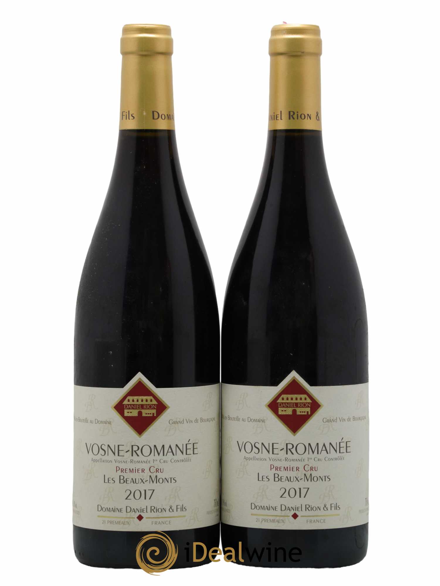 Vosne-Romanée 1er Cru Les Beaux Monts Daniel Rion 2017 - Lot de 2 bouteilles - 0