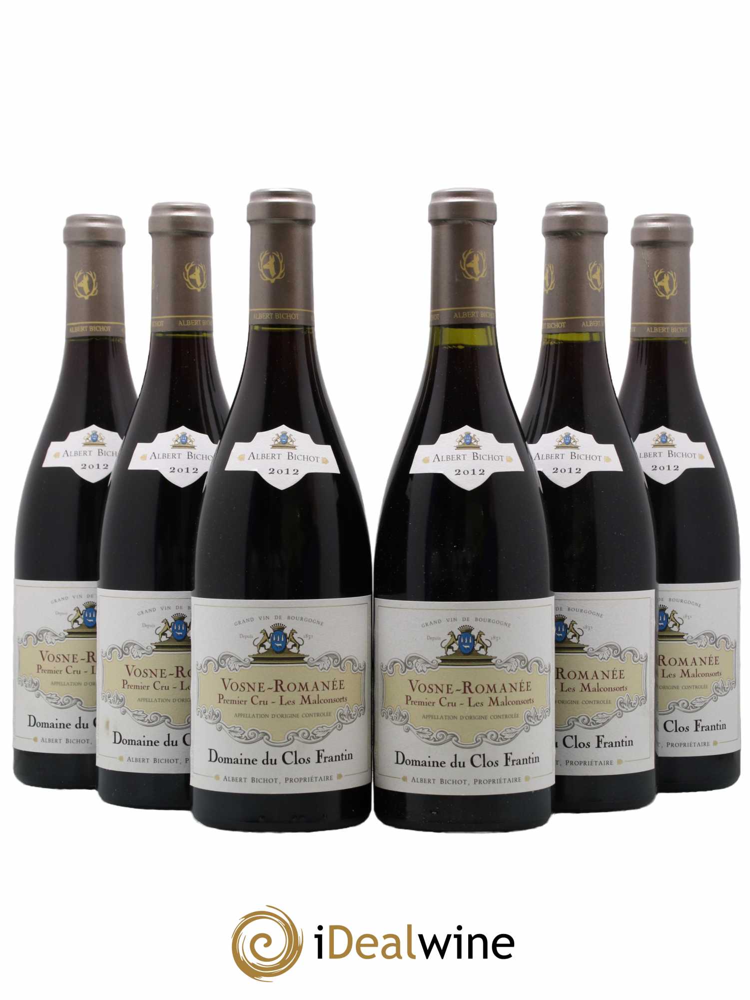 Vosne-Romanée 1er Cru Les Malconsorts Clos Frantin - Albert Bichot 2012 - Lot de 6 bouteilles - 0