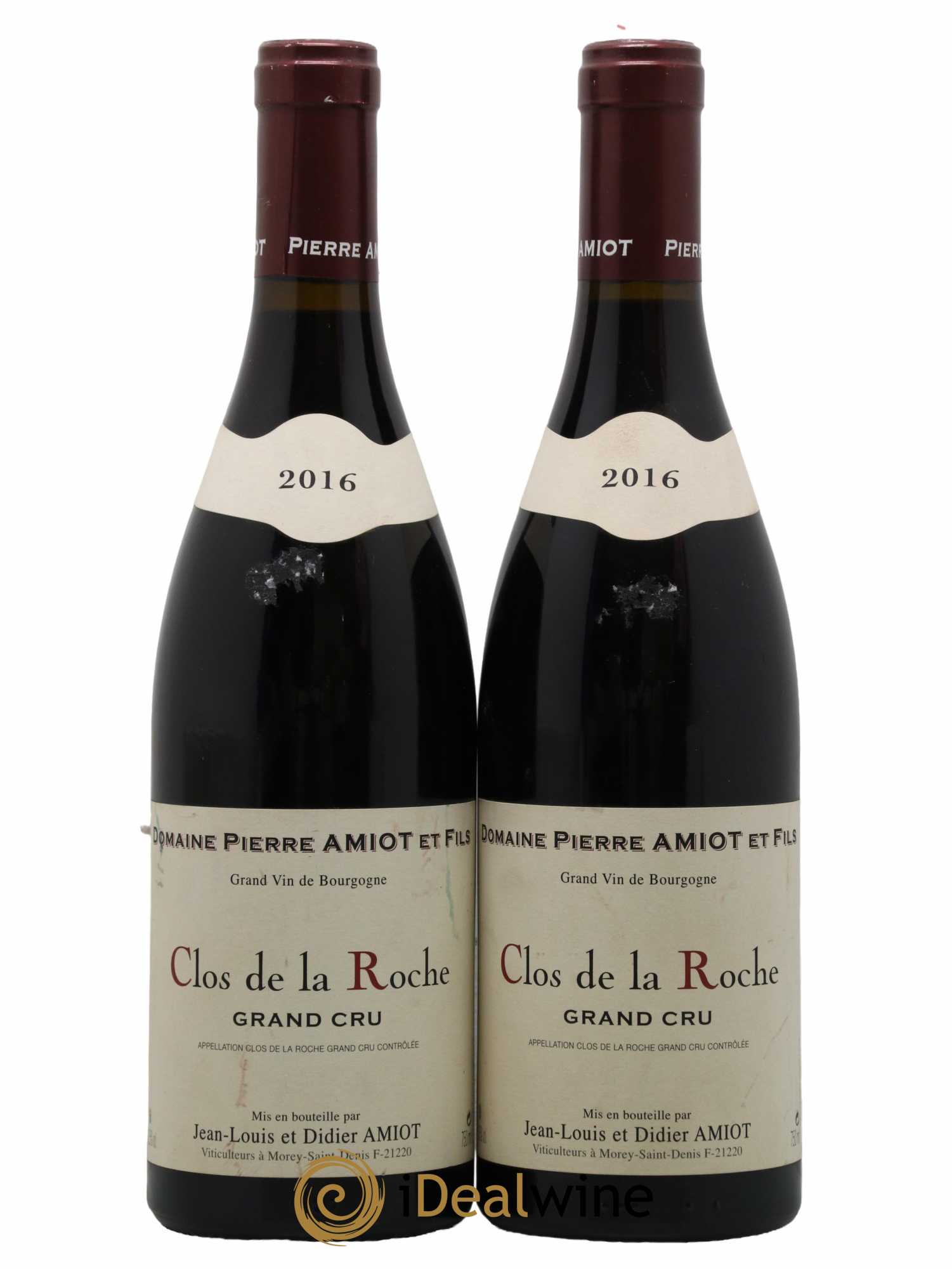 Clos de la Roche Grand Cru Pierre Amiot et Fils (Domaine) 2016 - Lot de 2 bouteilles - 0