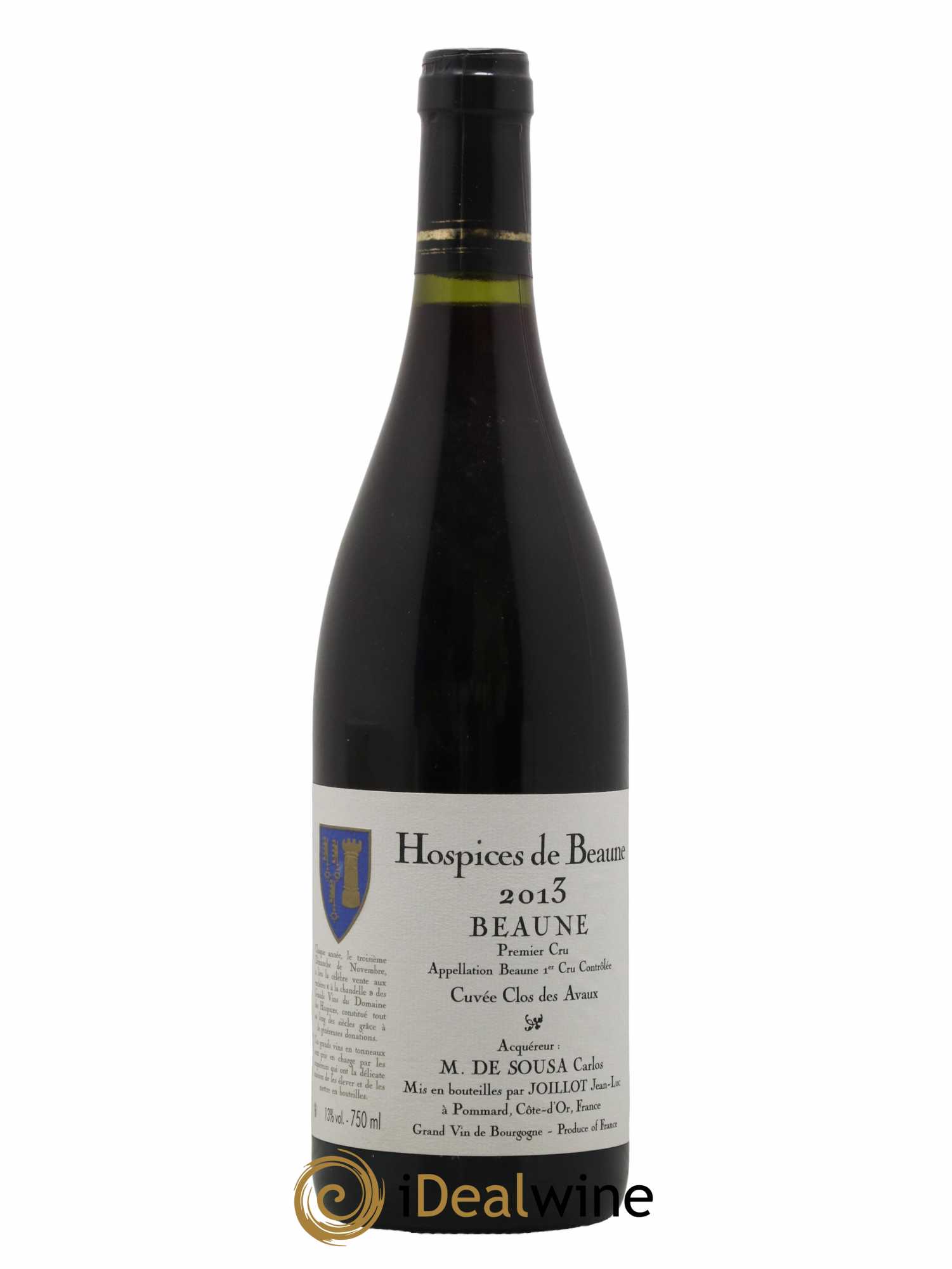 Beaune 1er Cru Hospices de Beaune Cuvée Clos Des Avaux - Jean-Luc Joillot 2013 - Lot de 1 bouteille - 0