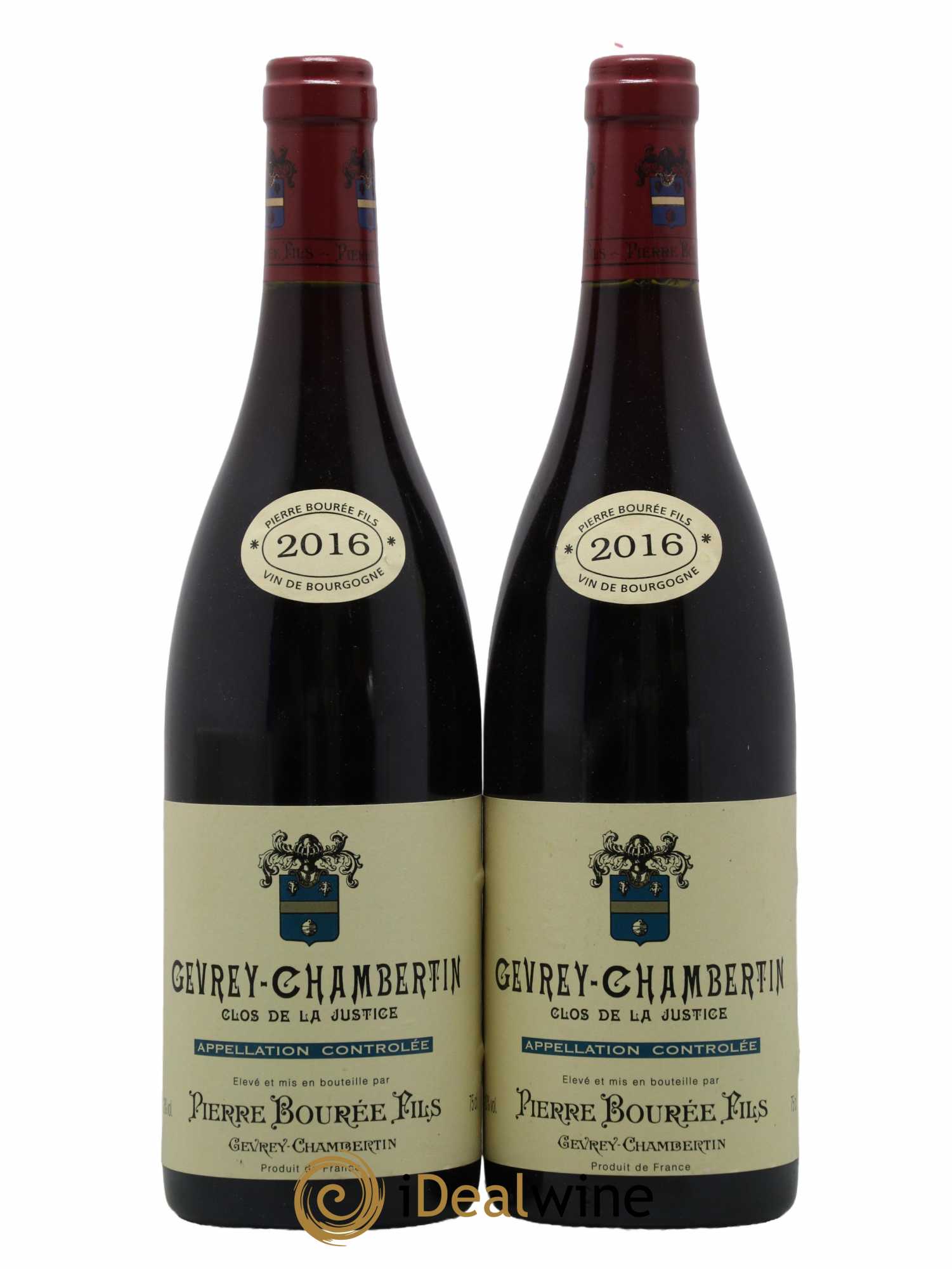 Gevrey-Chambertin Clos De La Justice Pierre Bourée 2016 - Lot de 2 bouteilles - 0