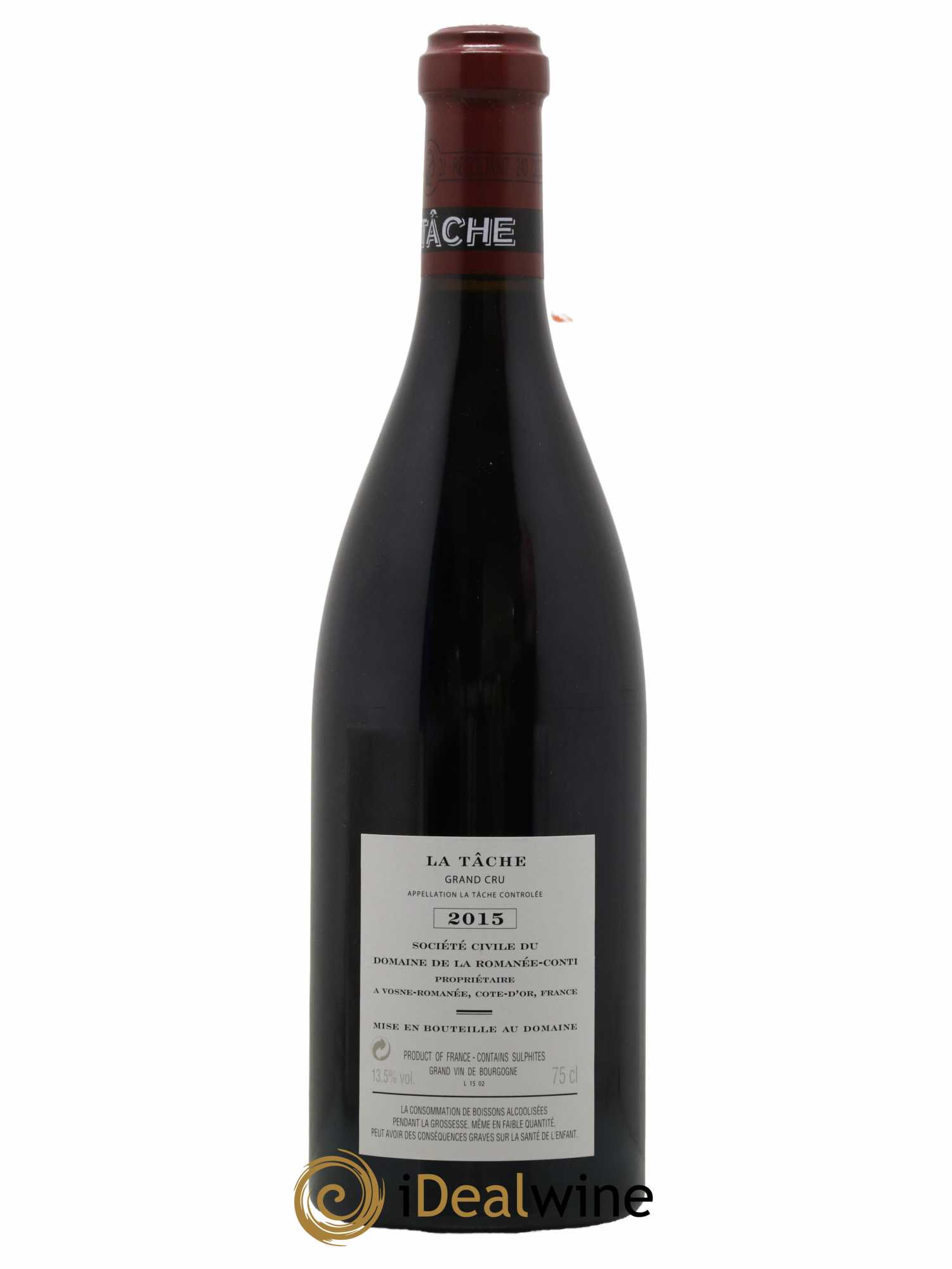 La Tâche Grand Cru Domaine de la Romanée-Conti 2015 - Lot de 1 bouteille - 1