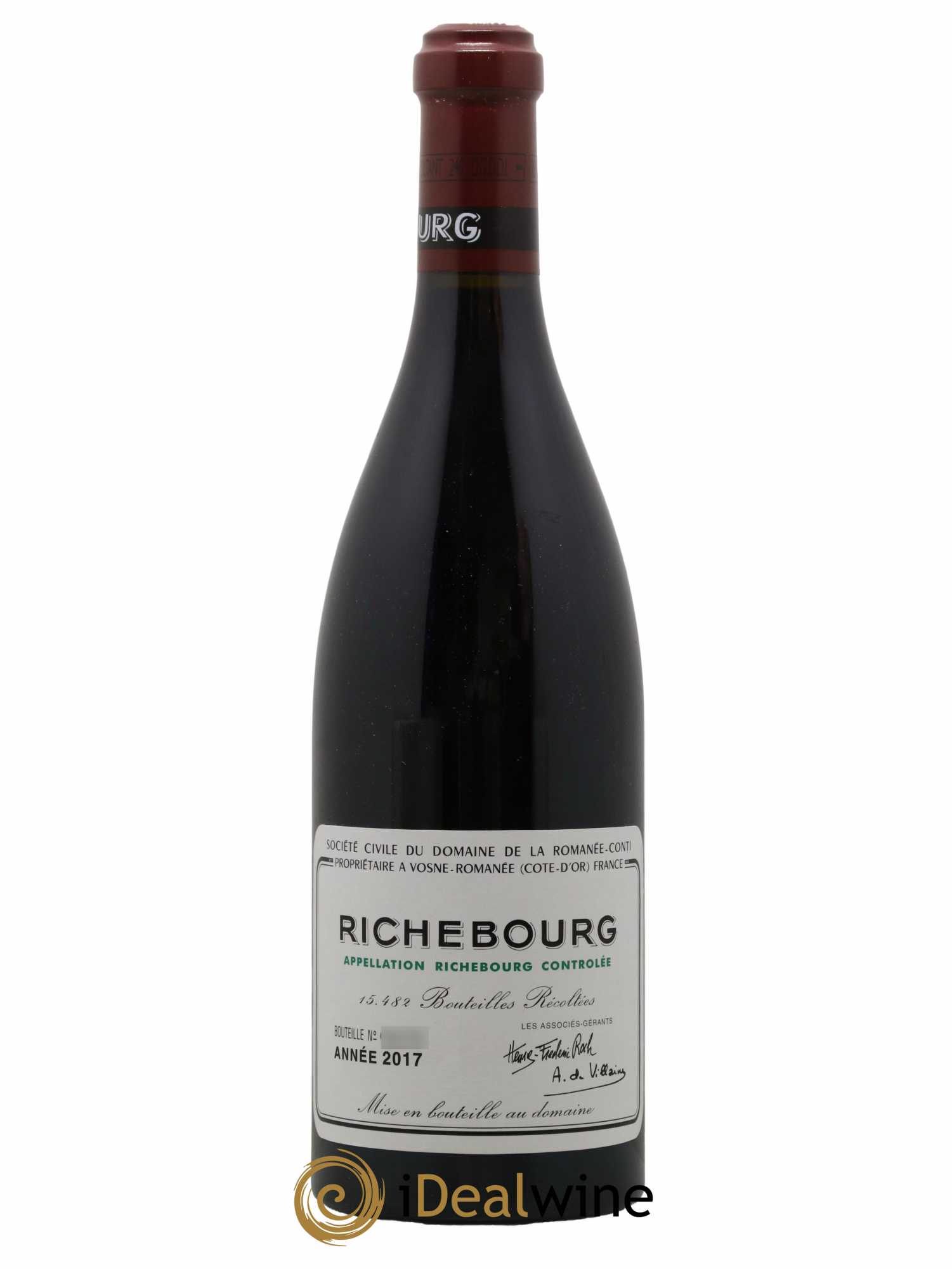 Richebourg Grand Cru Domaine de la Romanée-Conti 2017 - Lot de 1 bouteille - 0