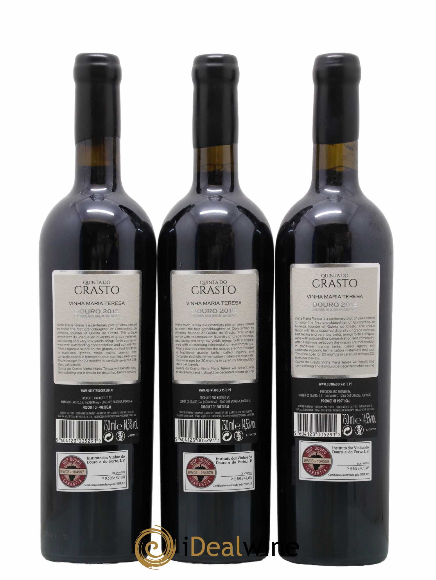 Portugal Quinta do Crasto Vinha Maria Teresa 2015 - Lot de 3 bouteilles - 2