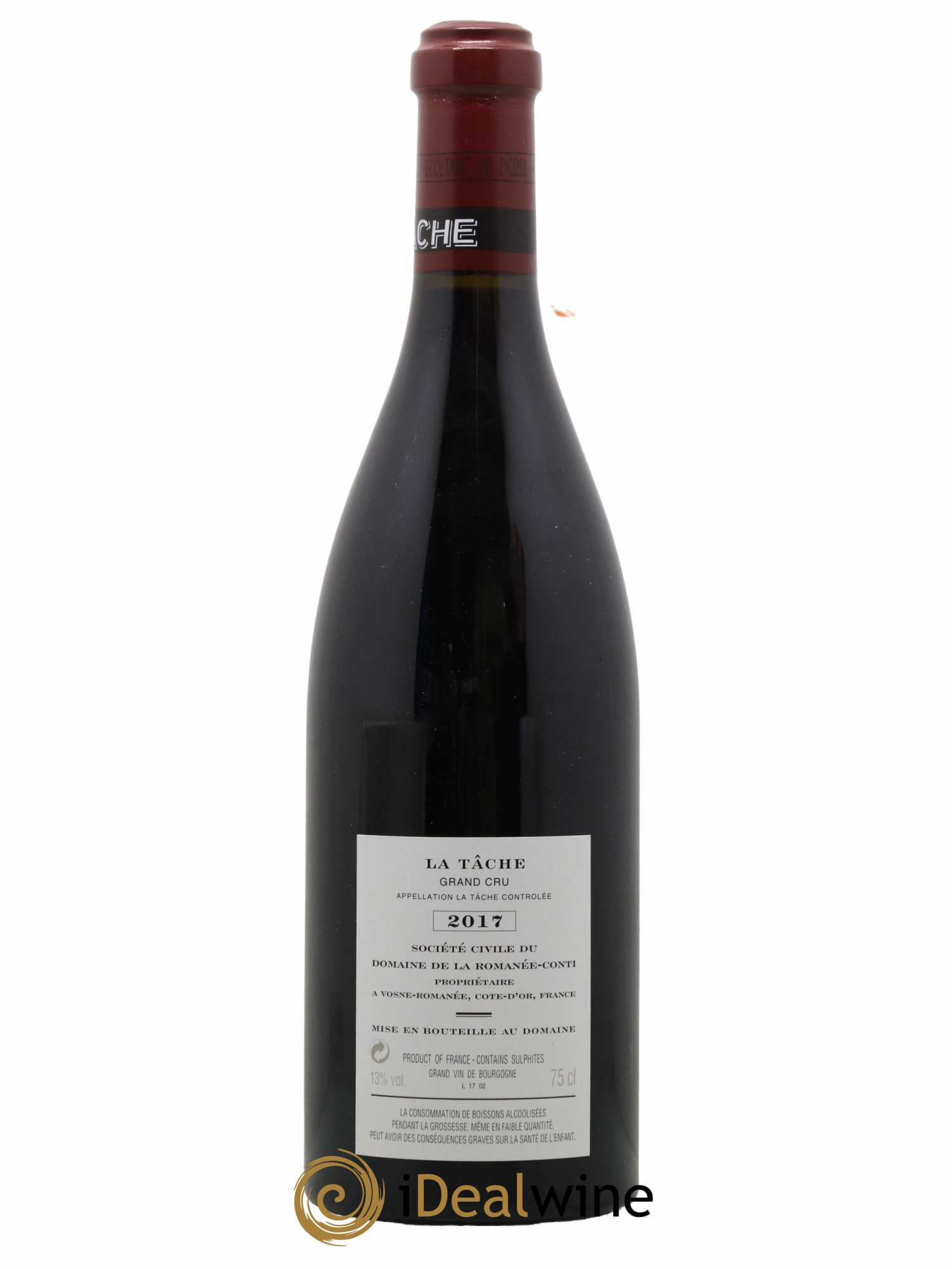 La Tâche Grand Cru Domaine de la Romanée-Conti 2017 - Lot de 1 bouteille - 1
