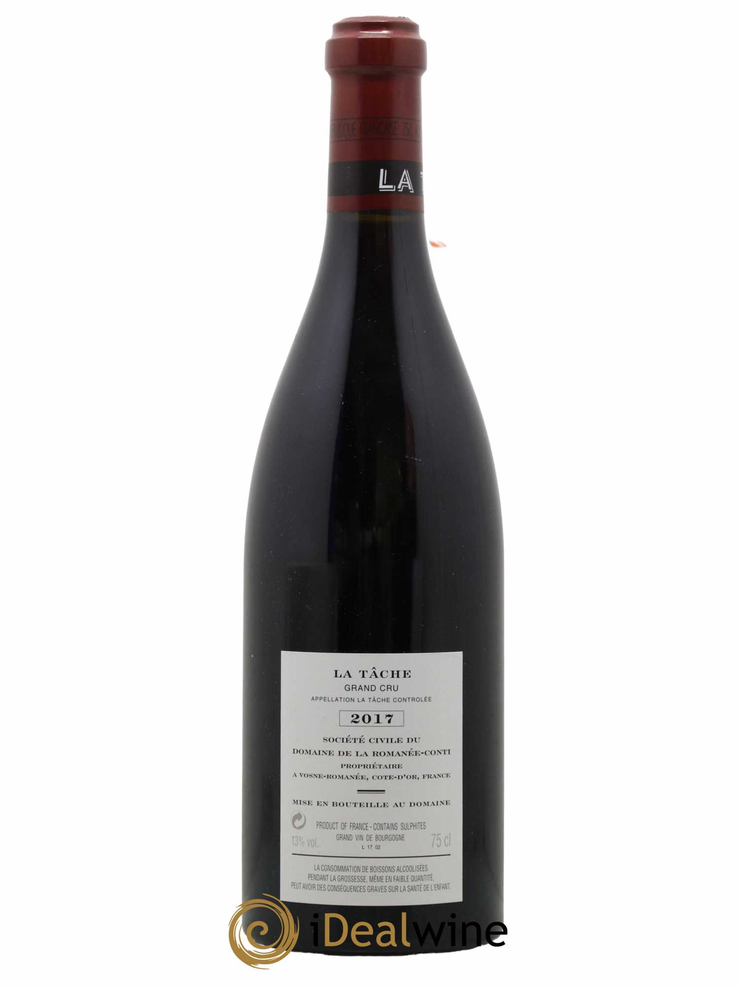 La Tâche Grand Cru Domaine de la Romanée-Conti 2017 - Lot de 1 bouteille - 1