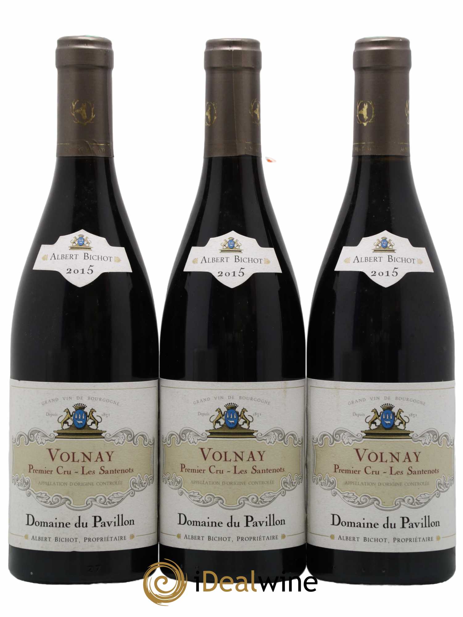 Volnay 1er Cru Les Santenots Domaine du Pavillon - Albert Bichot 2015 - Lot de 3 bouteilles - 0