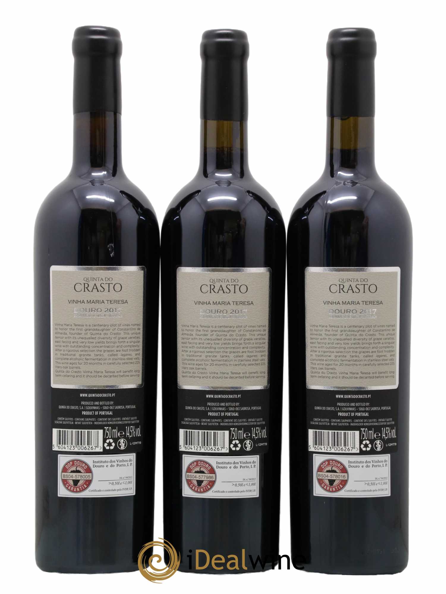 Douro Quinta do Crasto Vinha Maria Teresa 2017 - Lot de 3 bouteilles - 2