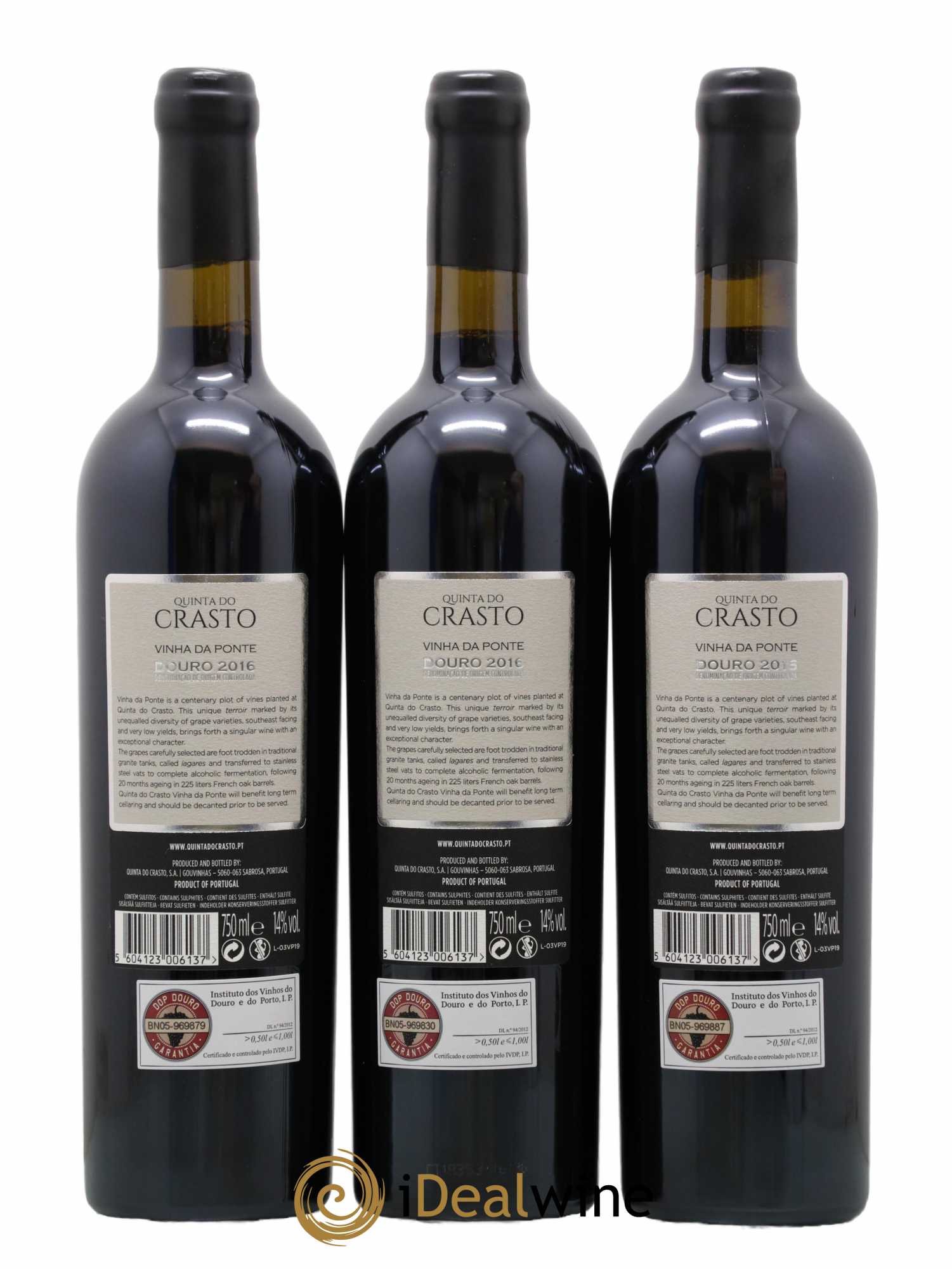 Portugal Quinta do Crasto Vinha da Ponte 2016 - Lot de 3 bouteilles - 2