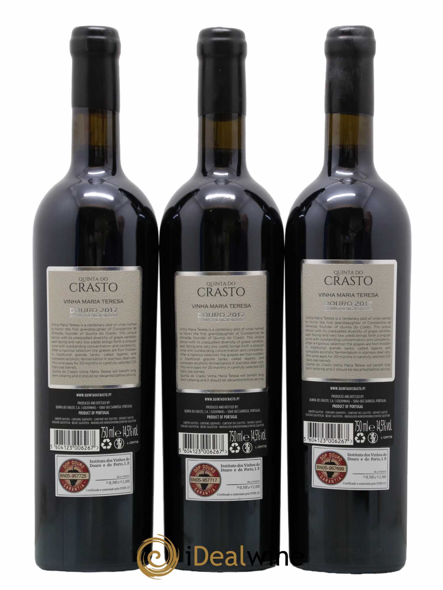 Douro Quinta do Crasto Vinha Maria Teresa 2017 - Lot de 3 bouteilles - 2