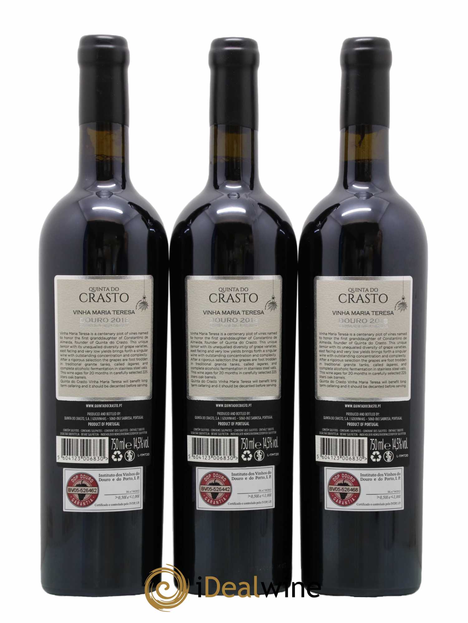 Douro Quinta do Crasto Vinha Maria Teresa 2018 - Lot de 3 bouteilles - 2