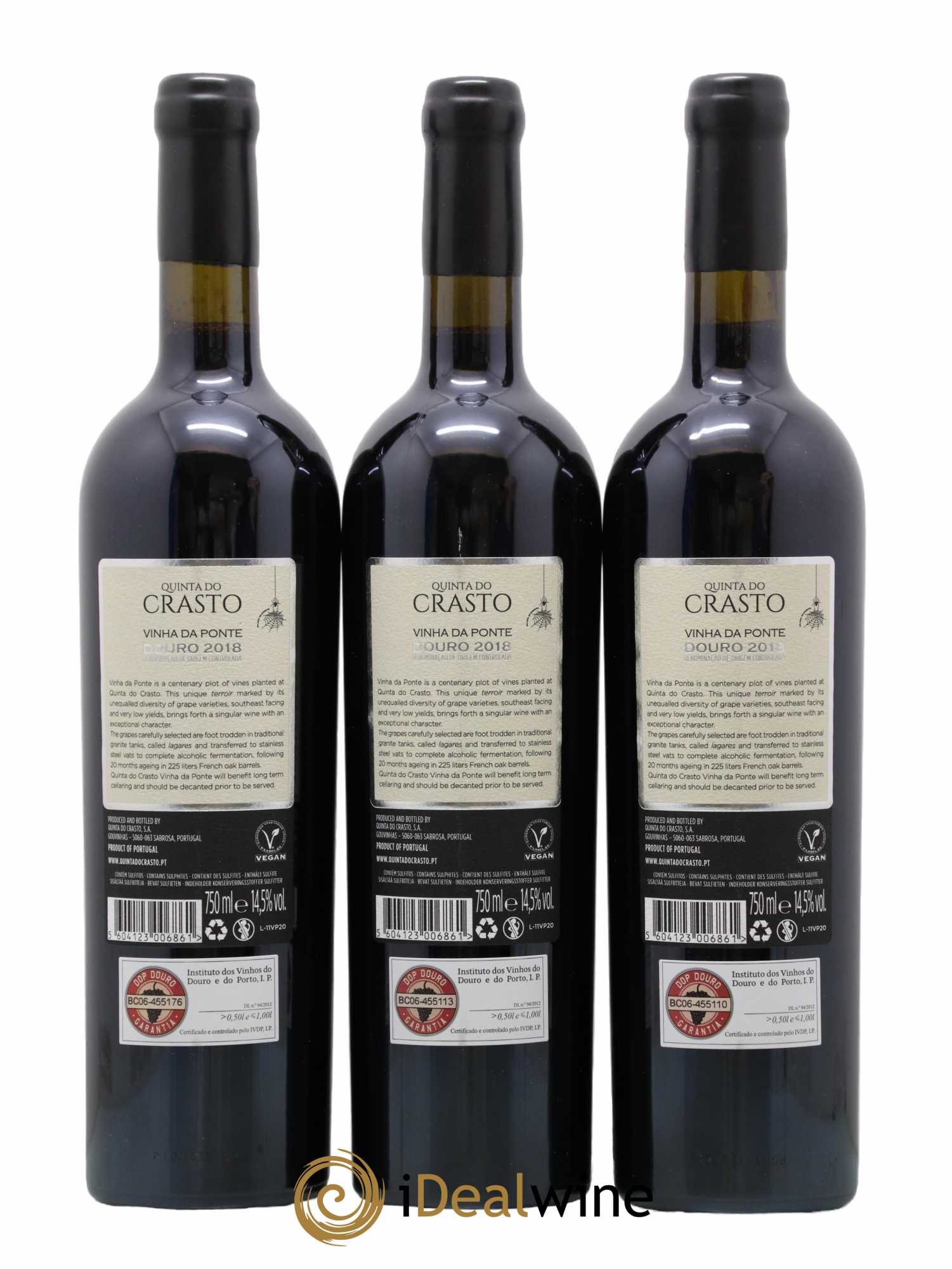 Portugal Quinta do Crasto Vinha da Ponte 2018 - Lot de 3 bouteilles - 2