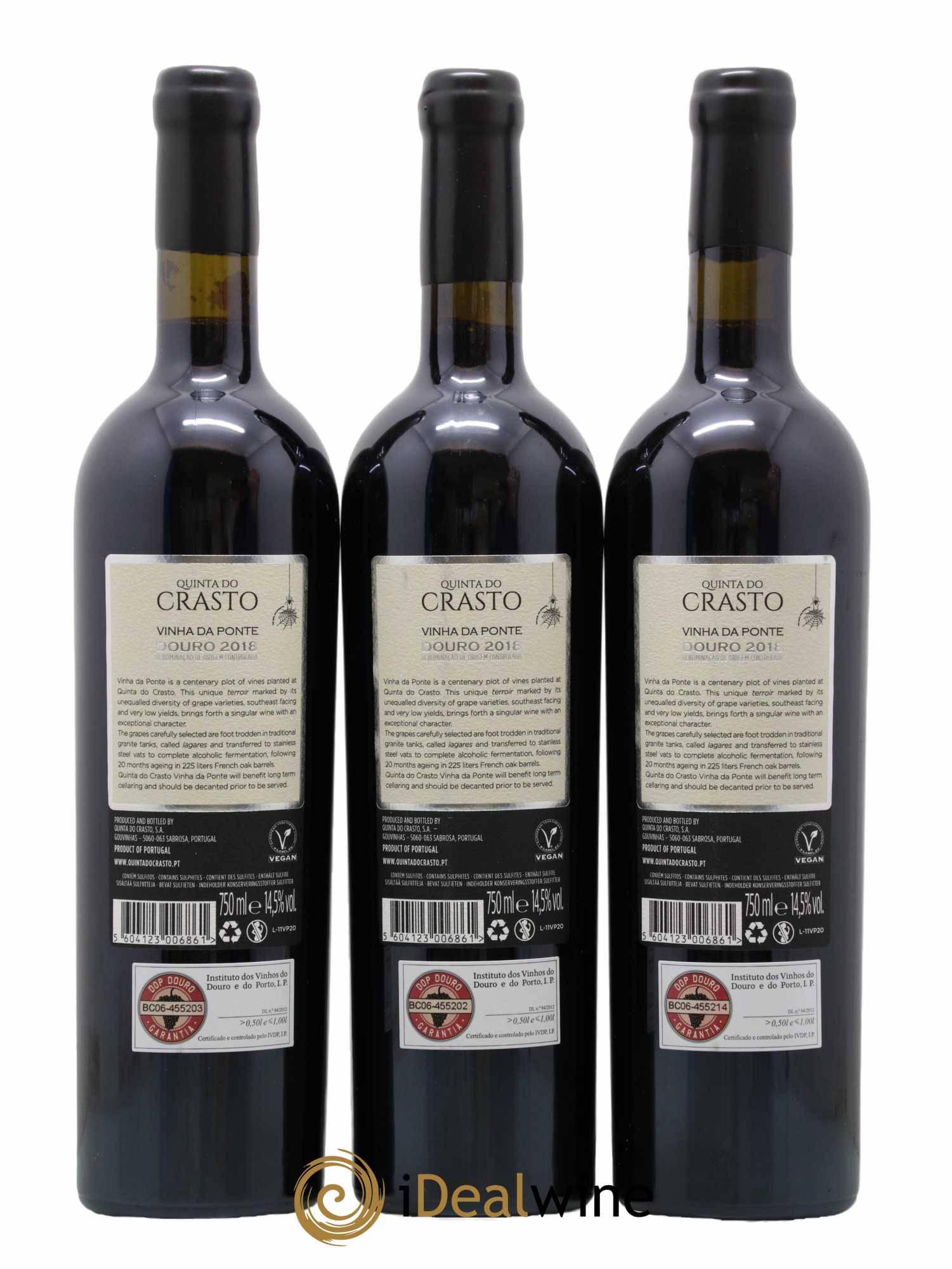 Portugal Quinta do Crasto Vinha da Ponte 2018 - Lot de 3 bouteilles - 2