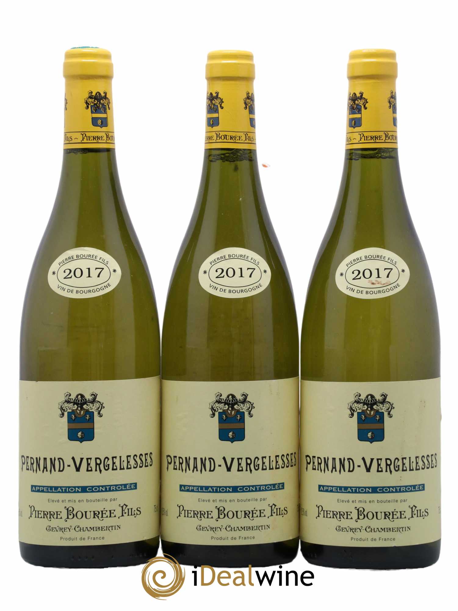 Pernand-Vergelesses Pierre Bourée 2017 - Lot de 3 bouteilles - 0