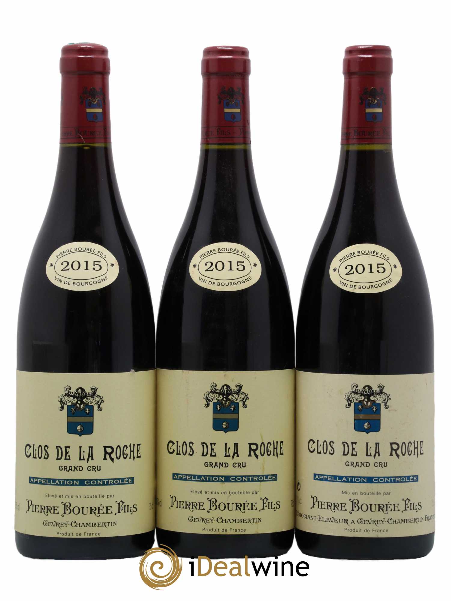 Clos de la Roche Grand Cru Pierre Bourée 2015 - Lot de 3 bouteilles - 0