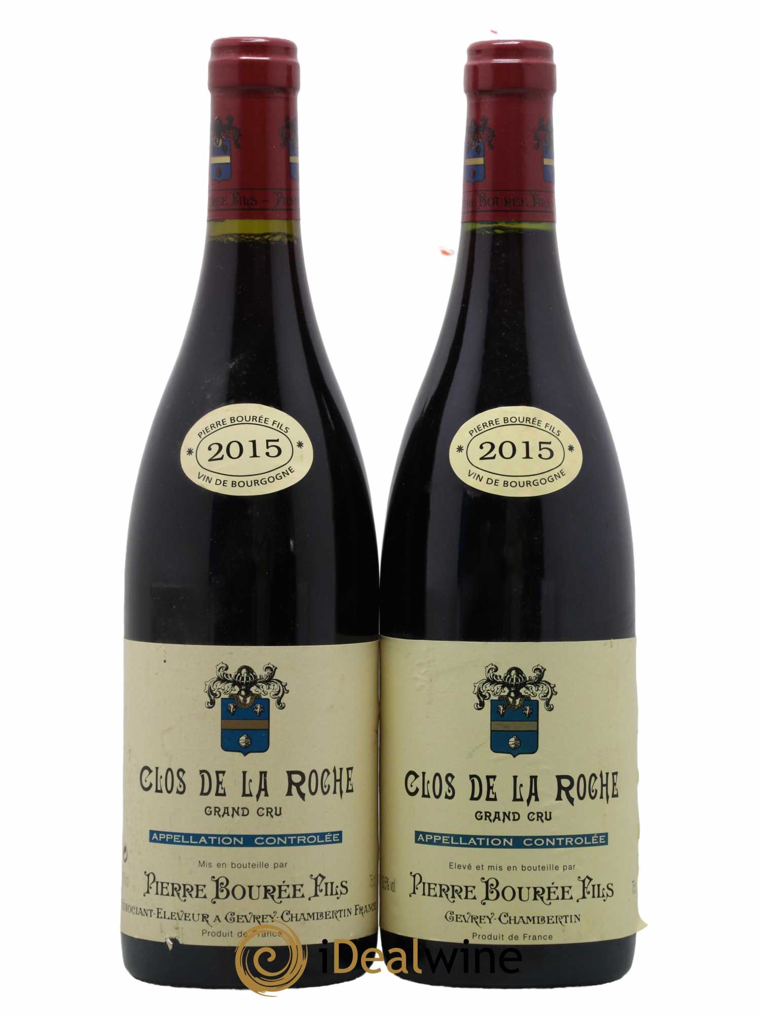 Clos de la Roche Grand Cru Pierre Bourée 2015 - Lot de 2 bouteilles - 0