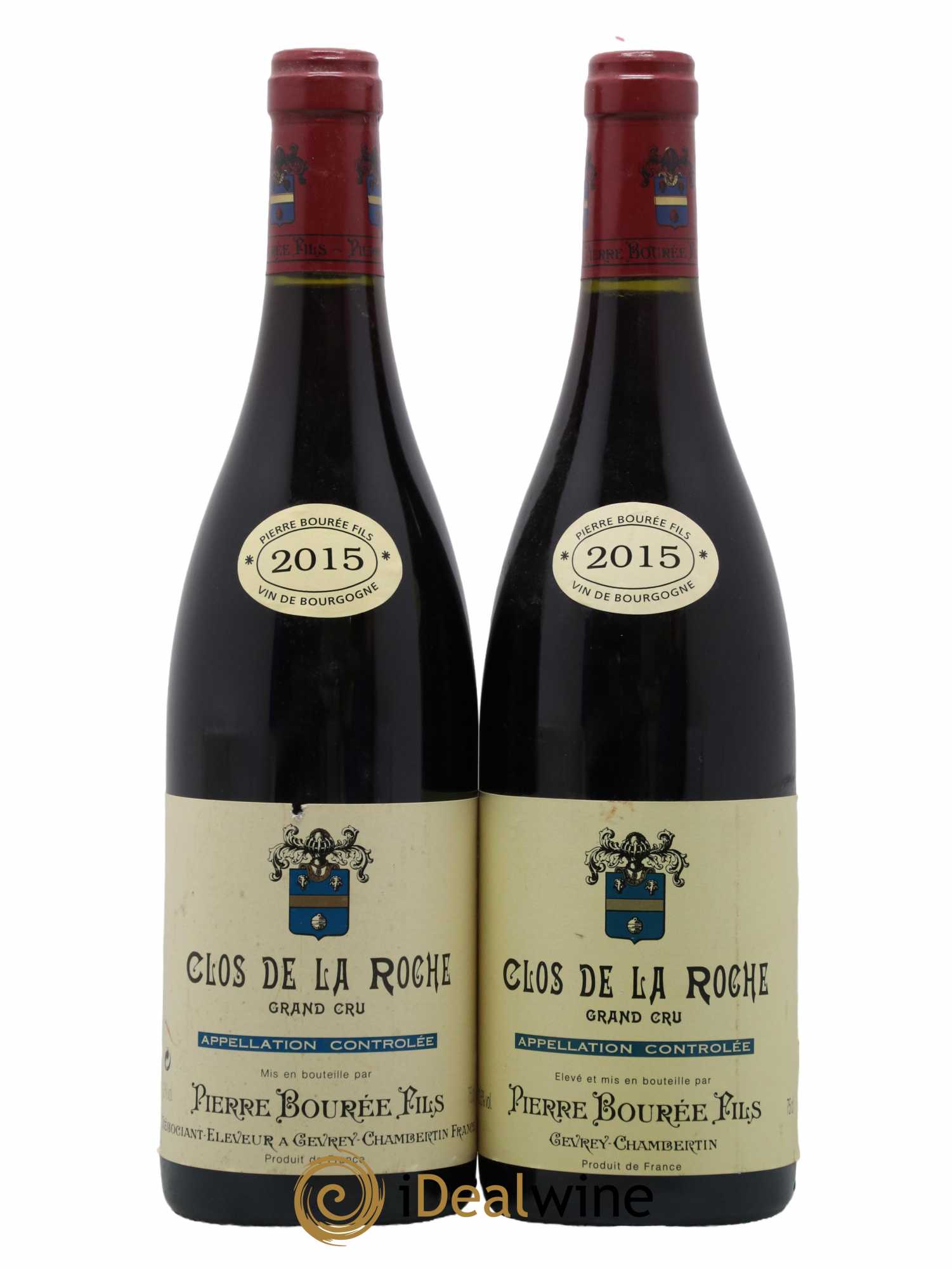 Clos de la Roche Grand Cru Pierre Bourée 2015 - Lot de 2 bouteilles - 0