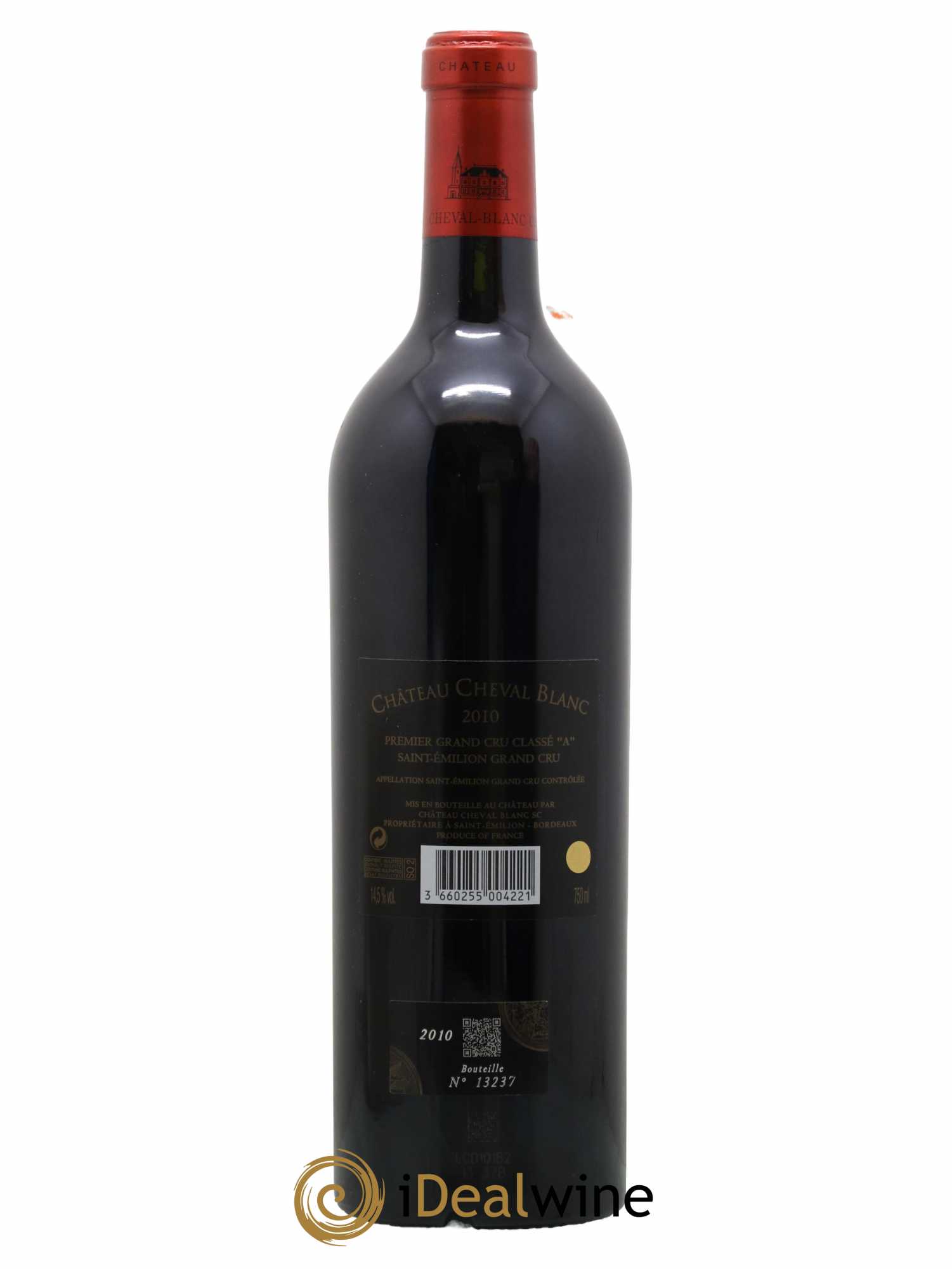 Château Cheval Blanc 1er Grand Cru Classé A 2010 - Lot de 1 bouteille - 1