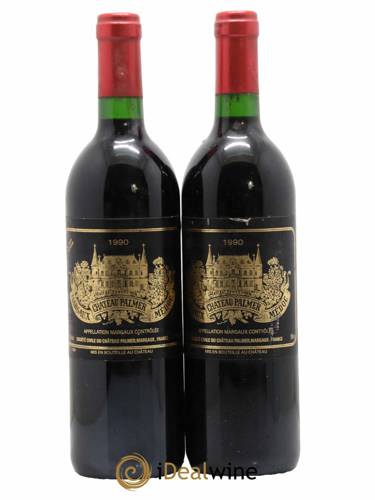 Château Palmer 3ème Grand Cru Classé 1990 - Lot de 2 bouteilles - 0