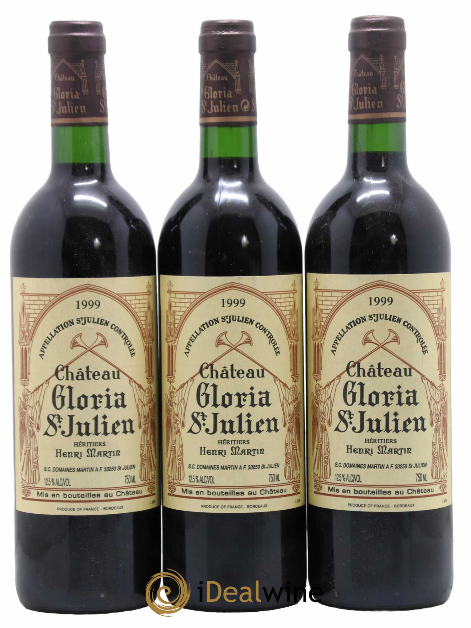 Château Gloria 1999 - Lot de 3 bouteilles - 0