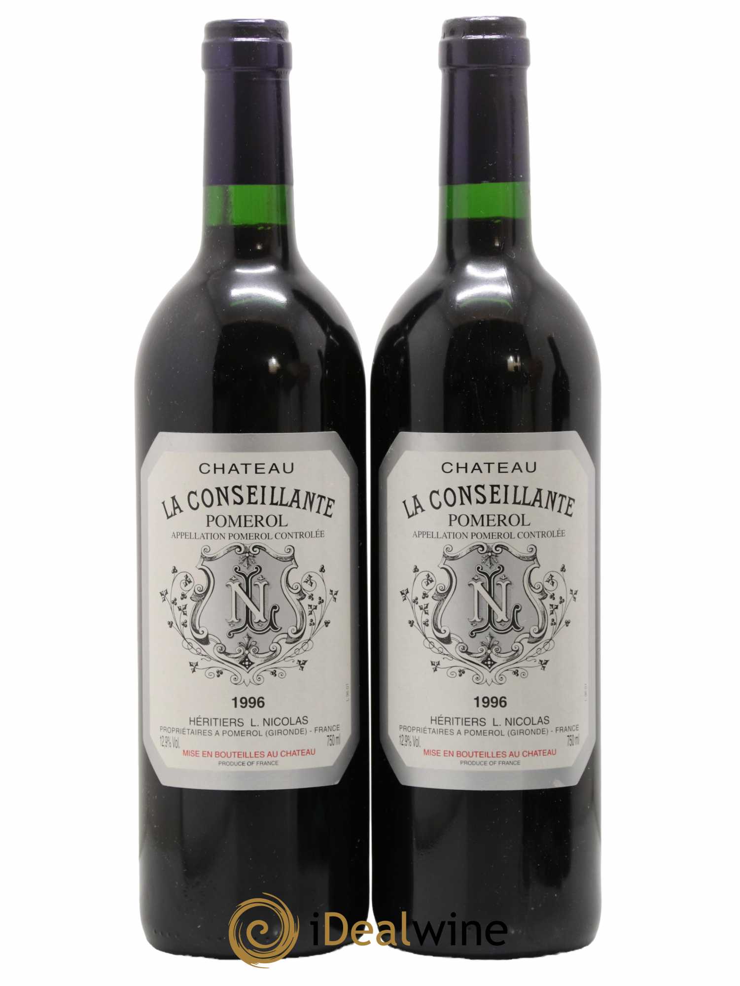Château la Conseillante 1996 - Lot de 2 bouteilles - 0
