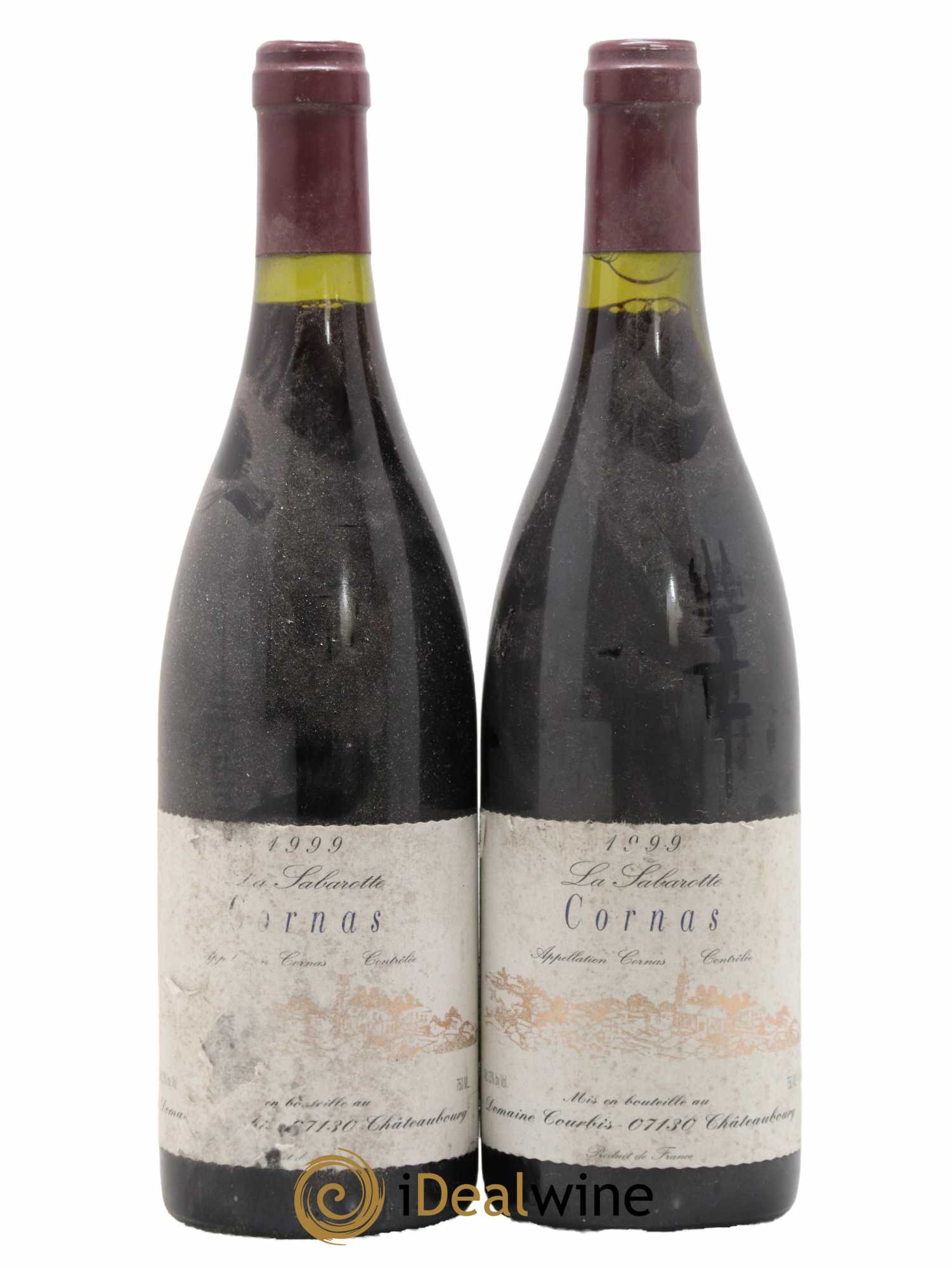 Cornas La Sabarotte Courbis 1999 - Lot de 2 bouteilles - 0