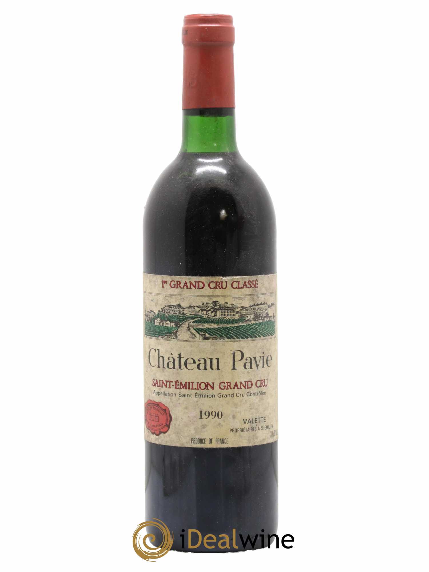 Château Pavie 1er Grand Cru Classé A 1990 - Lot de 1 bouteille - 0