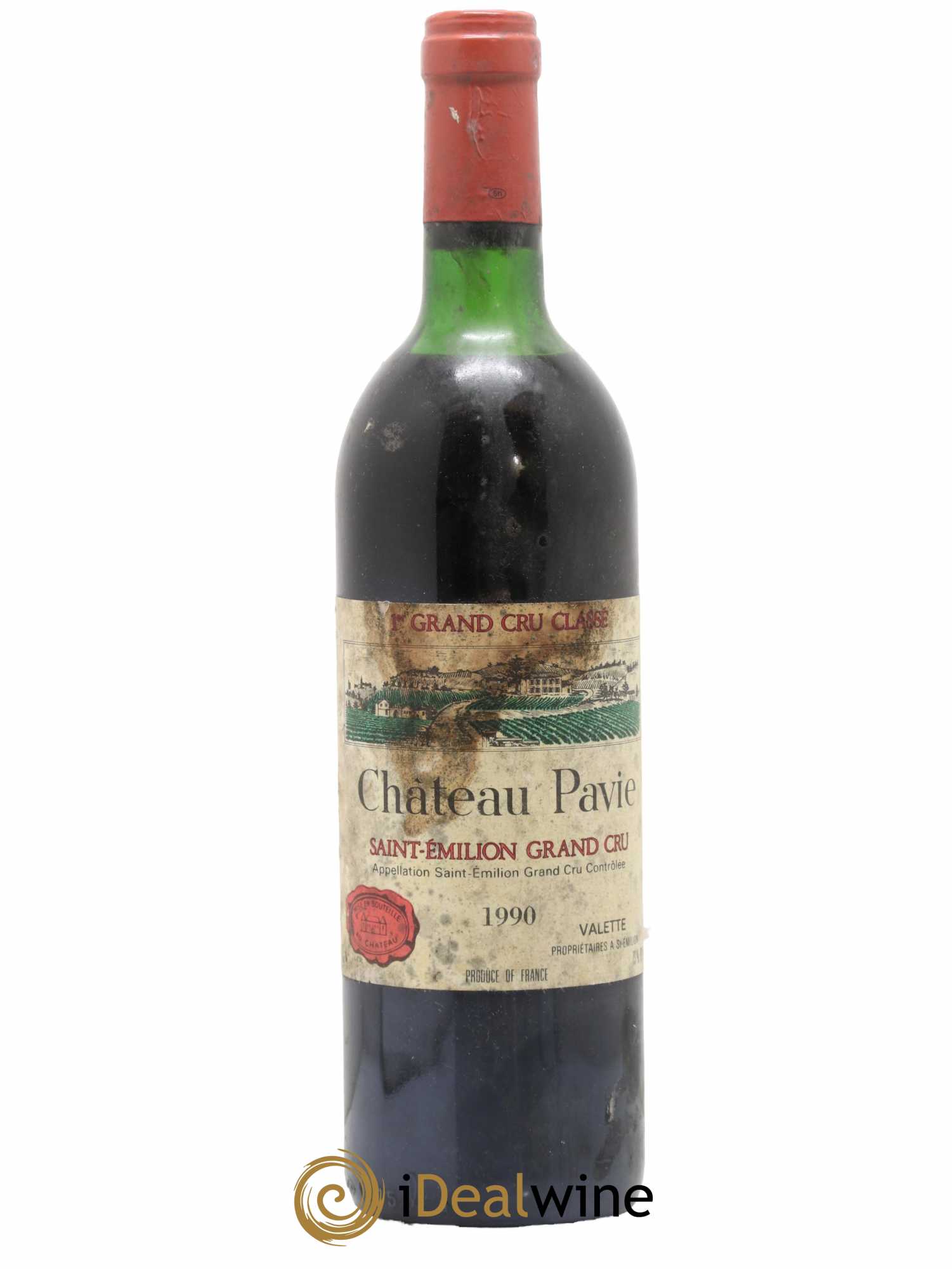 Château Pavie 1er Grand Cru Classé A 1990 - Lot de 1 bouteille - 0