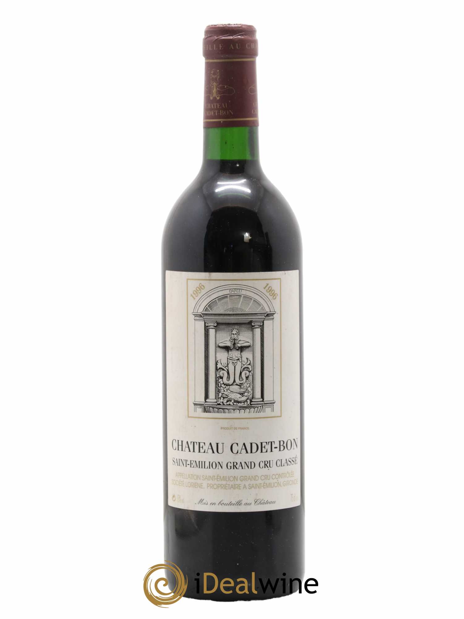 Château Cadet Bon Grand Cru Classé 1996 - Lot de 1 bouteille - 0