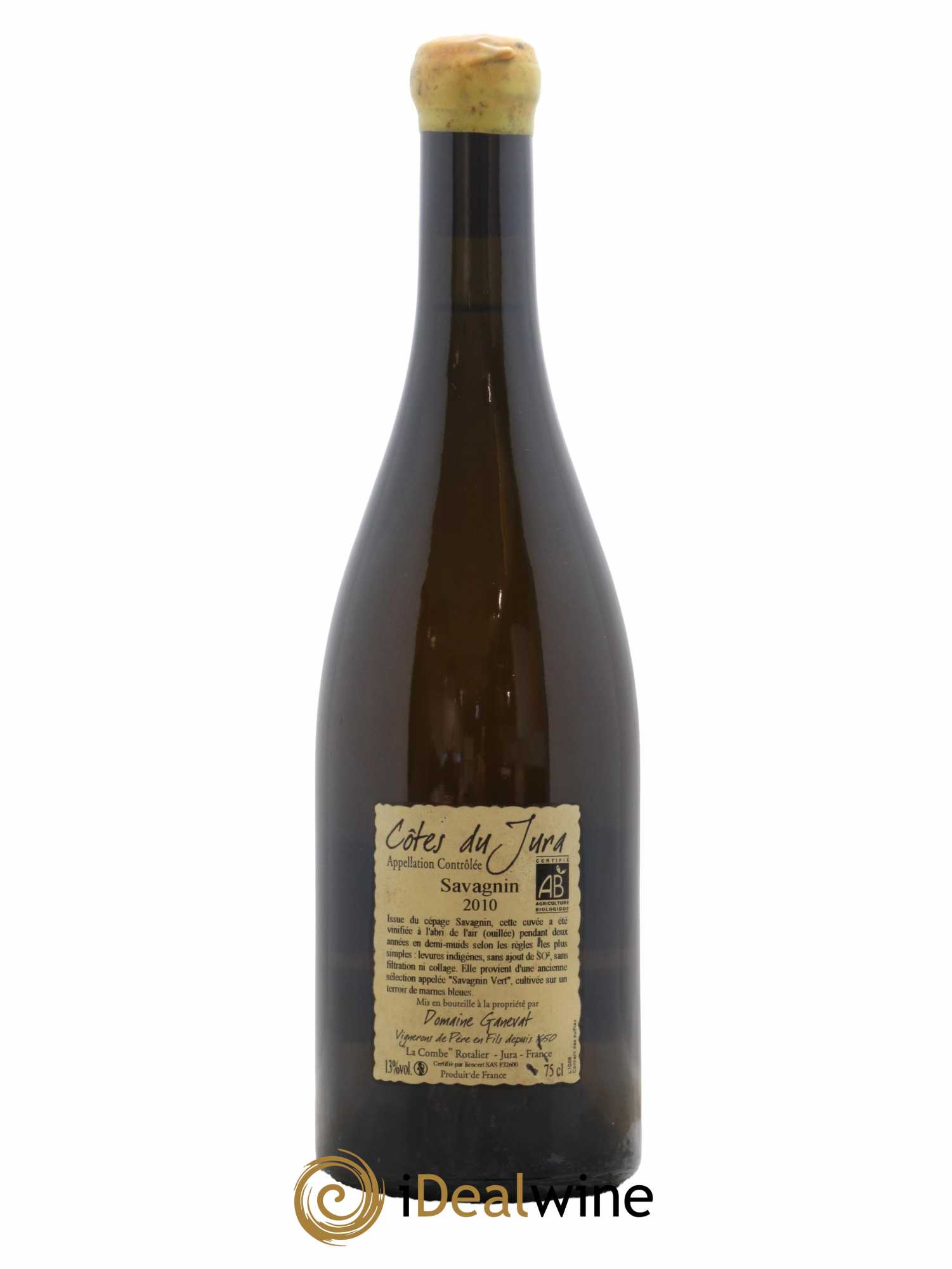 Côtes du Jura Les Chalasses Marnes Bleues Jean-François Ganevat (Domaine) 2010 - Lot de 1 bouteille - 1