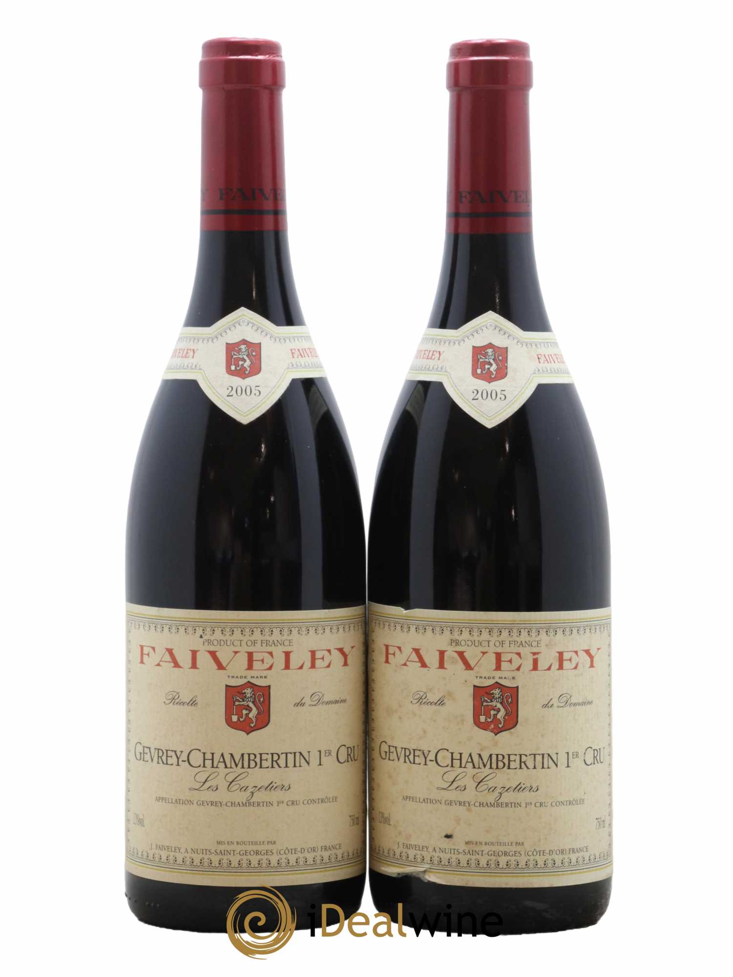 Gevrey-Chambertin 1er Cru Les Cazetiers Faiveley 2005 - Lot de 2 bouteilles - 0