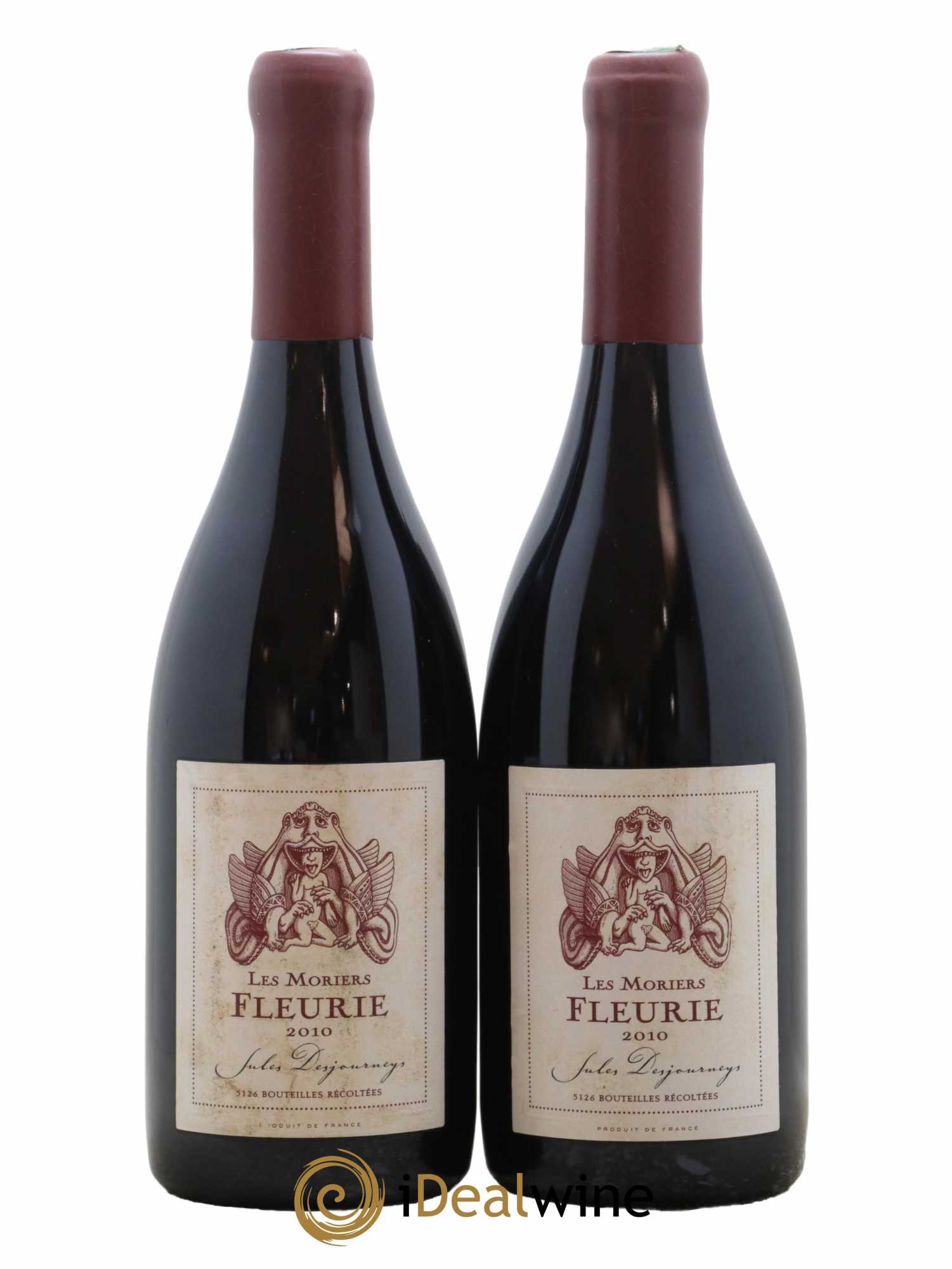 Fleurie Les Moriers Jules Desjourneys 2010 - Lot de 2 bouteilles - 0