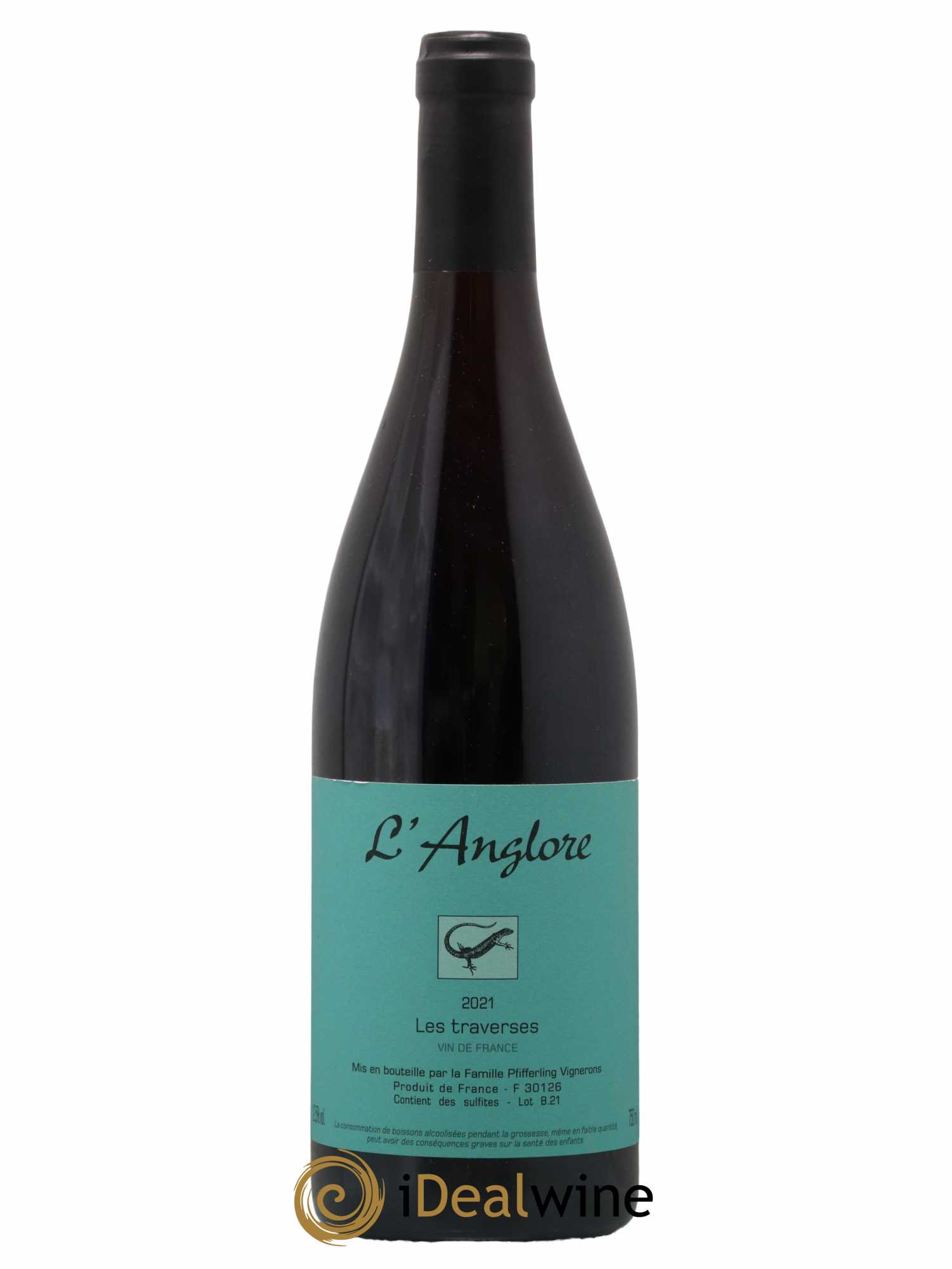 Vin de France Les Traverses L'Anglore 2021 - Lot de 1 bouteille - 0