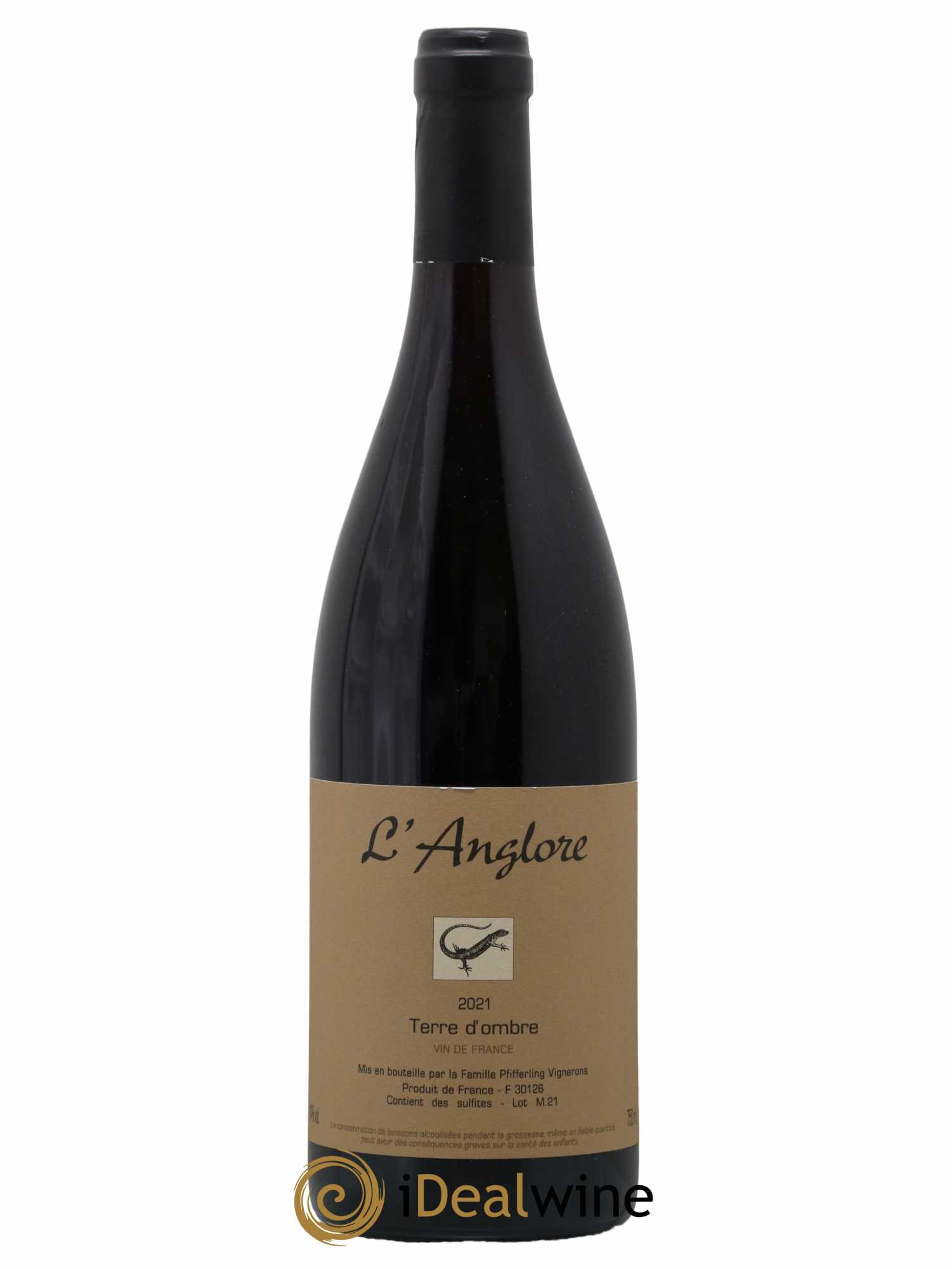 Vin de France Terre d'Ombre L'Anglore 2021 - Lot de 1 bouteille - 0
