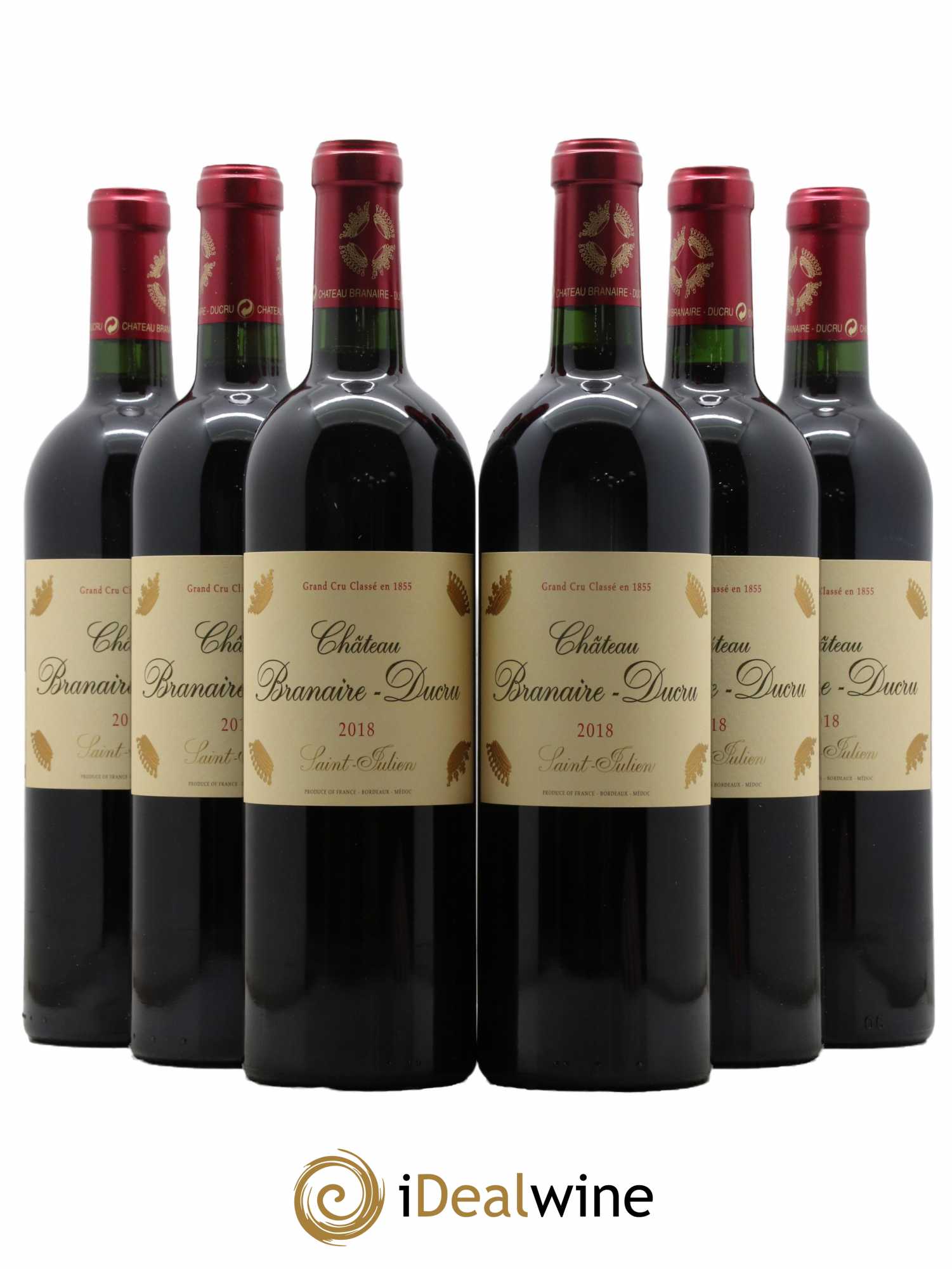 Château Branaire Ducru 4ème Grand Cru Classé 2018 - Lot de 6 bouteilles - 0