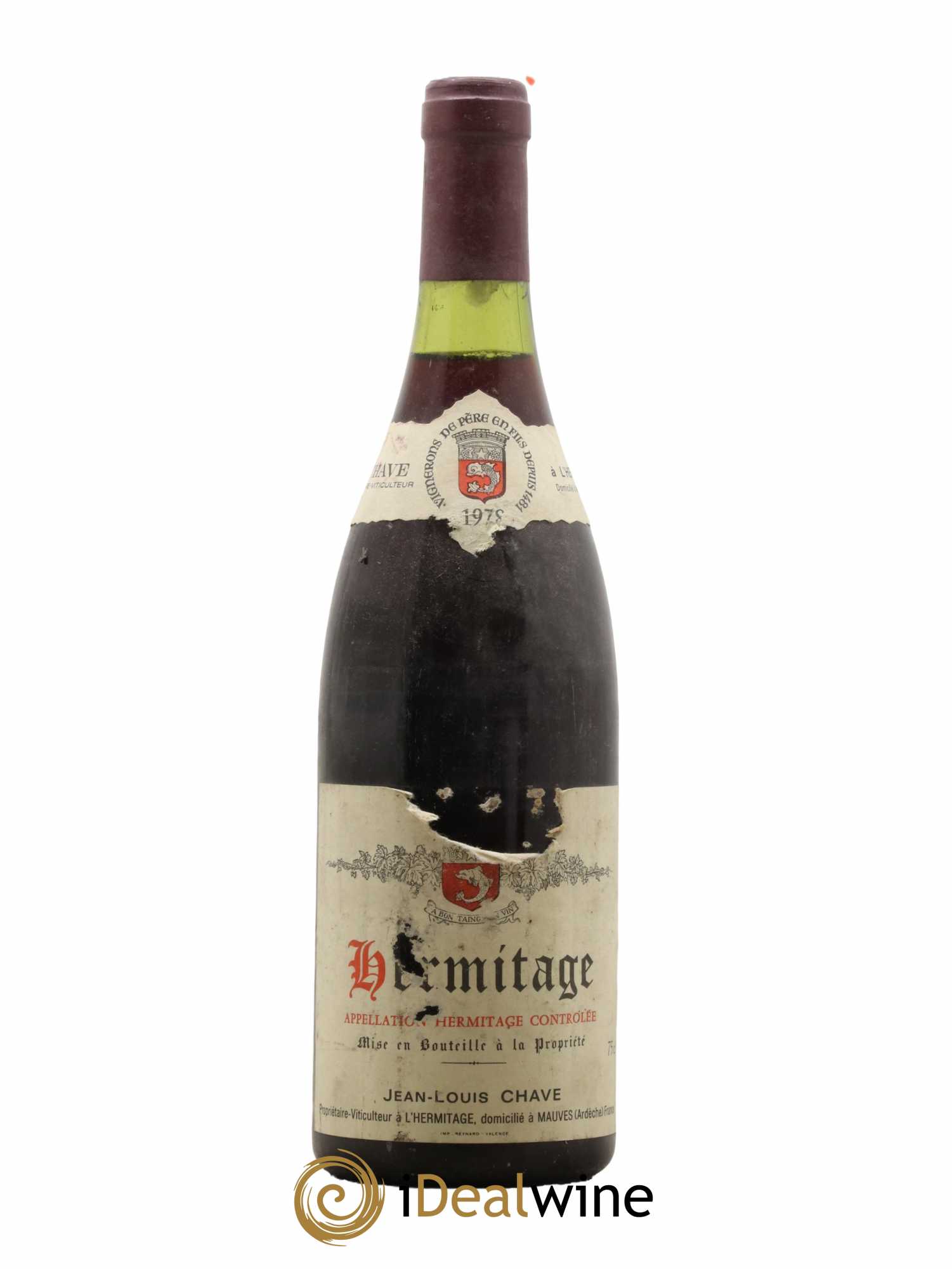 Hermitage Jean-Louis Chave 1978 - Lot de 1 bouteille - 0