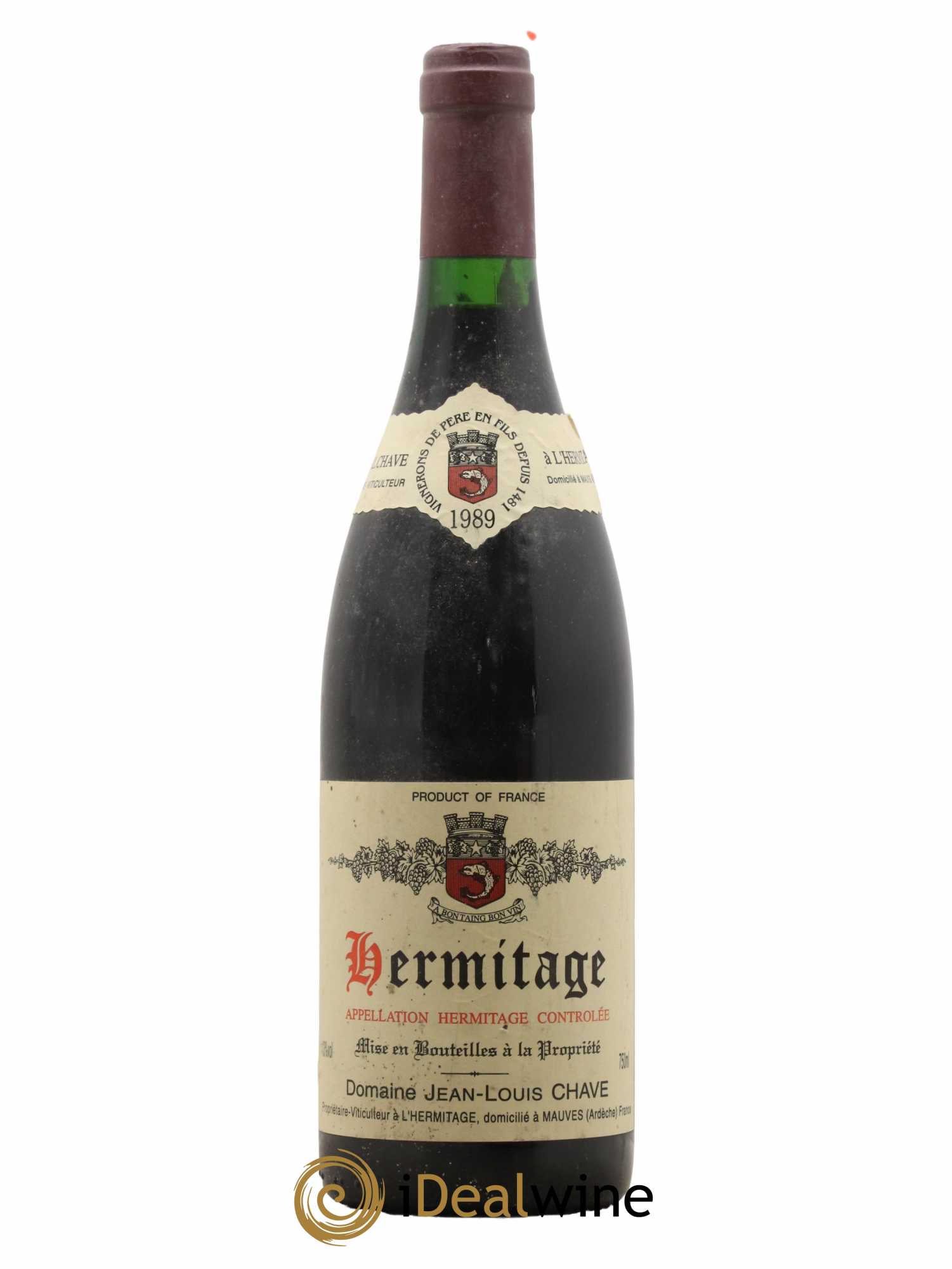 Hermitage Jean-Louis Chave 1989 - Lot de 1 bouteille - 0