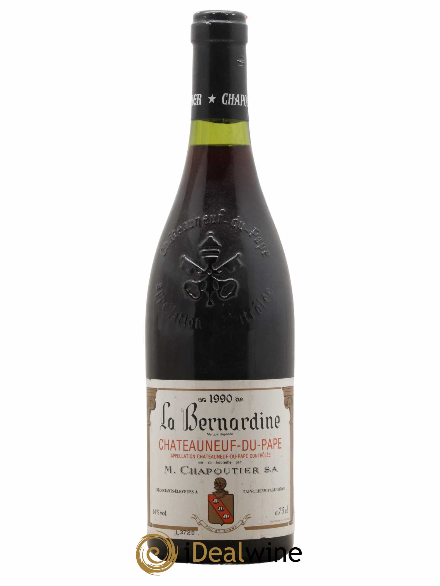 Châteauneuf-du-Pape La Bernardine Chapoutier 1990 - Lot de 1 bouteille - 0