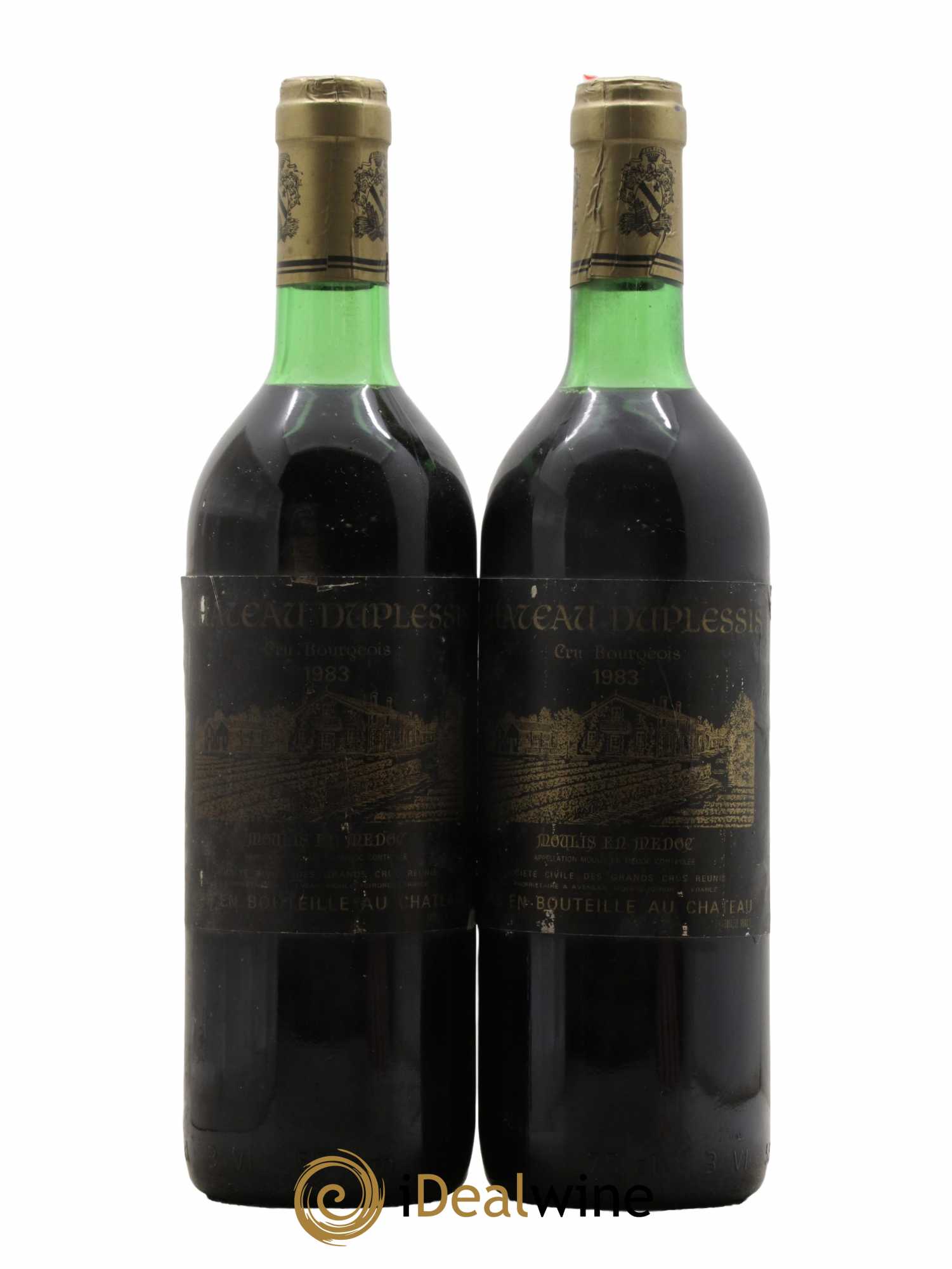 Château Duplessis Cru Bourgeois 1983 - Lot de 2 bouteilles - 0