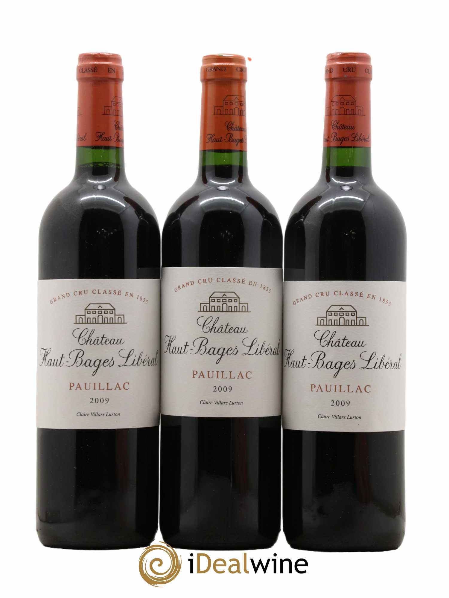 Château Haut Bages Libéral 5ème Grand Cru Classé 2009 - Lot de 3 bouteilles - 0