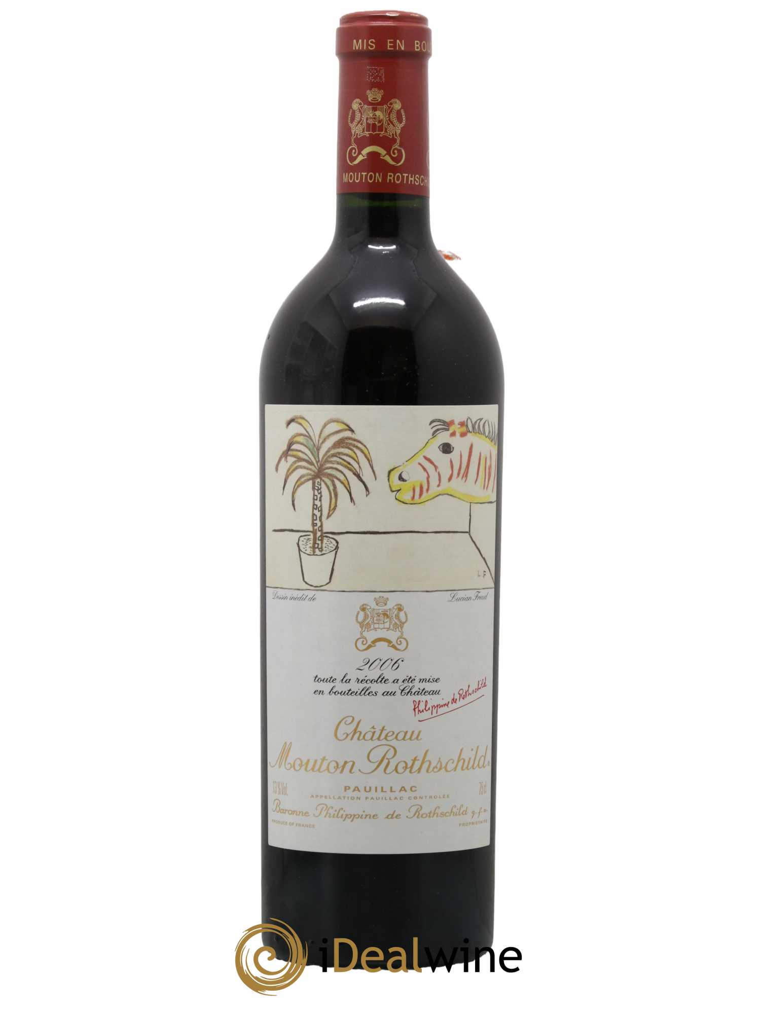 Château Mouton Rothschild 1er Grand Cru Classé 2006 - Lot de 1 bouteille - 0