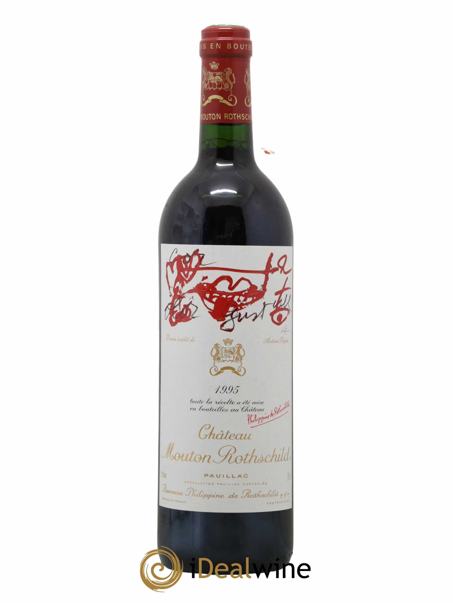 Château Mouton Rothschild 1er Grand Cru Classé 1995 - Lot de 1 bouteille - 0