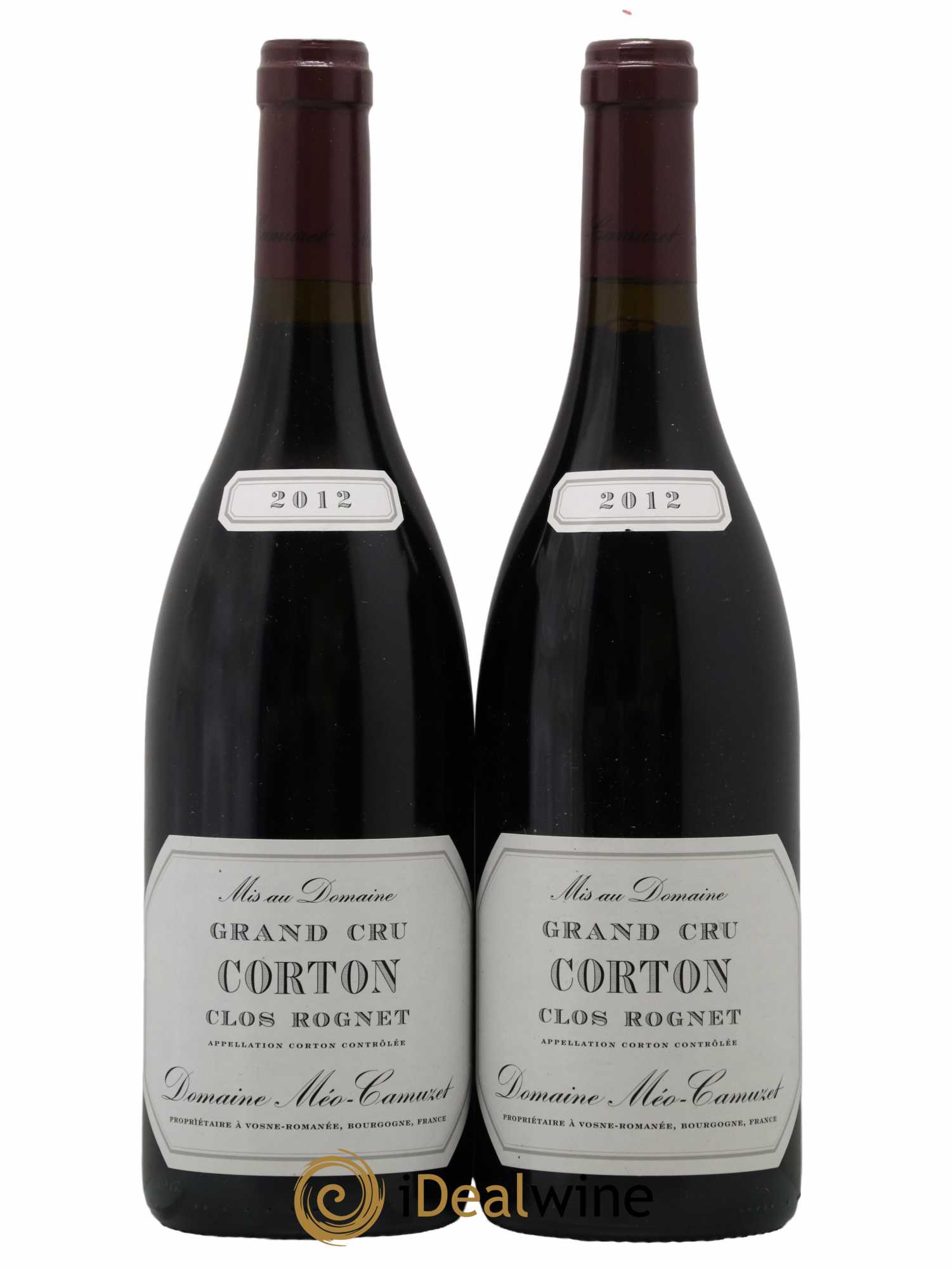 Corton Grand Cru Clos Rognet Méo-Camuzet (Domaine) 2012 - Lot de 2 bouteilles - 0